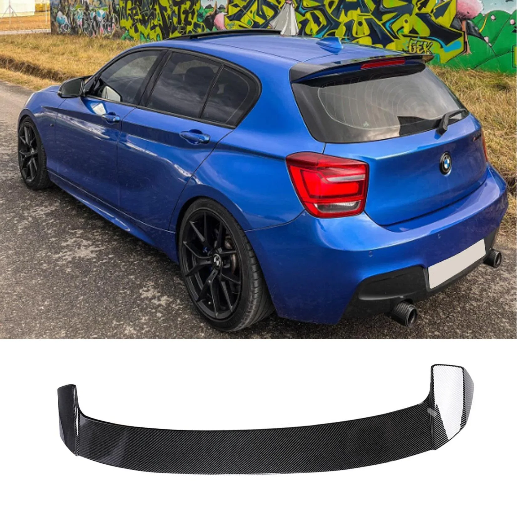 Carbon Look Rear Spoiler for BMW 1 Series F20 (2011-2018) M Sport