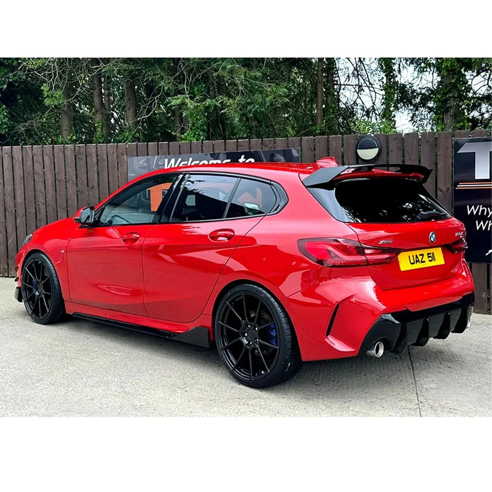Gloss Black Roof Spoiler for BMW 1 Series F40 (2018-2024)