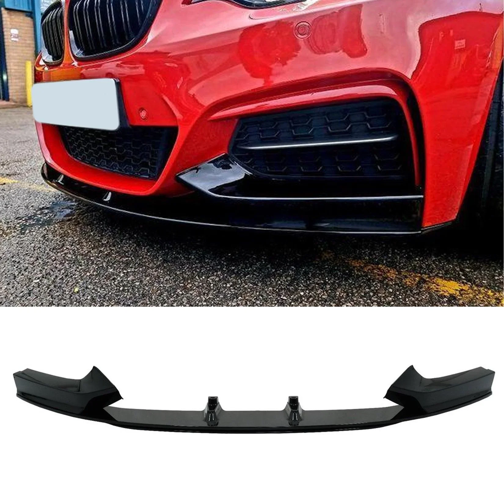 Gloss Black Front Splitter for BMW 2 Series Front Splitter F22 F23 (2013-2021) M Sport
