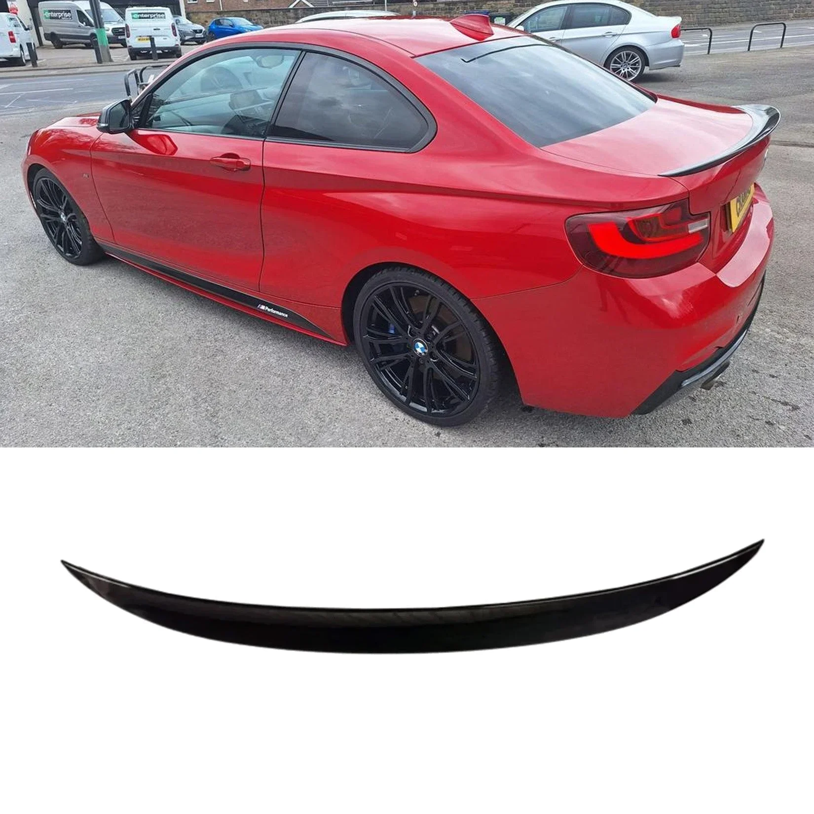 Carbon Look Rear Spoiler for BMW 2 Series F22 (2014-2020)