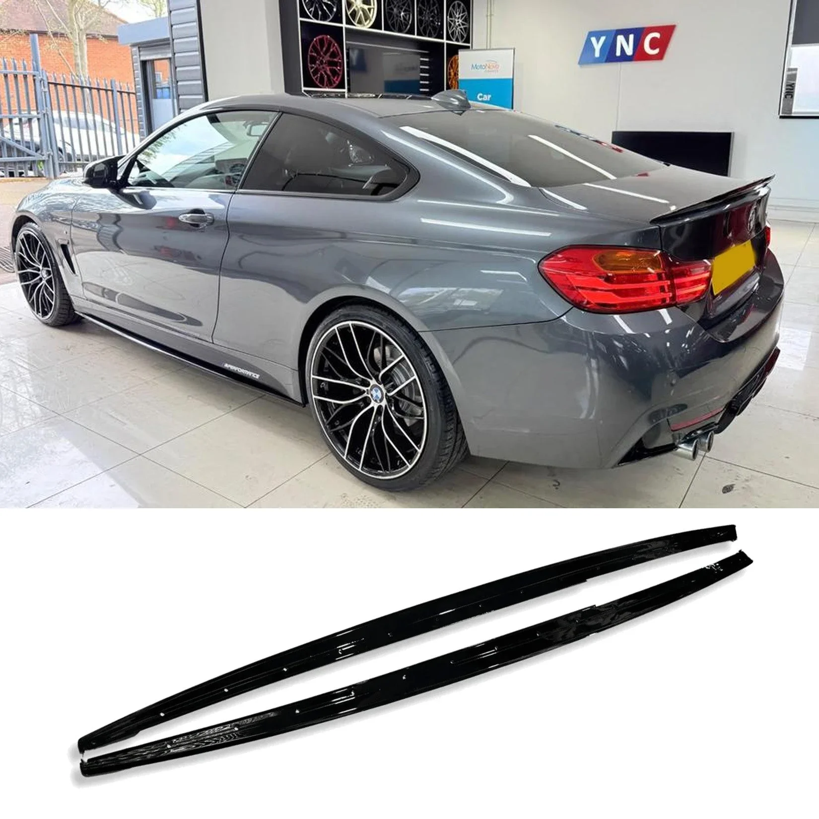Gloss Black Side Skirts for BMW 4 Series F32 F36 (2014-2020) M Sport