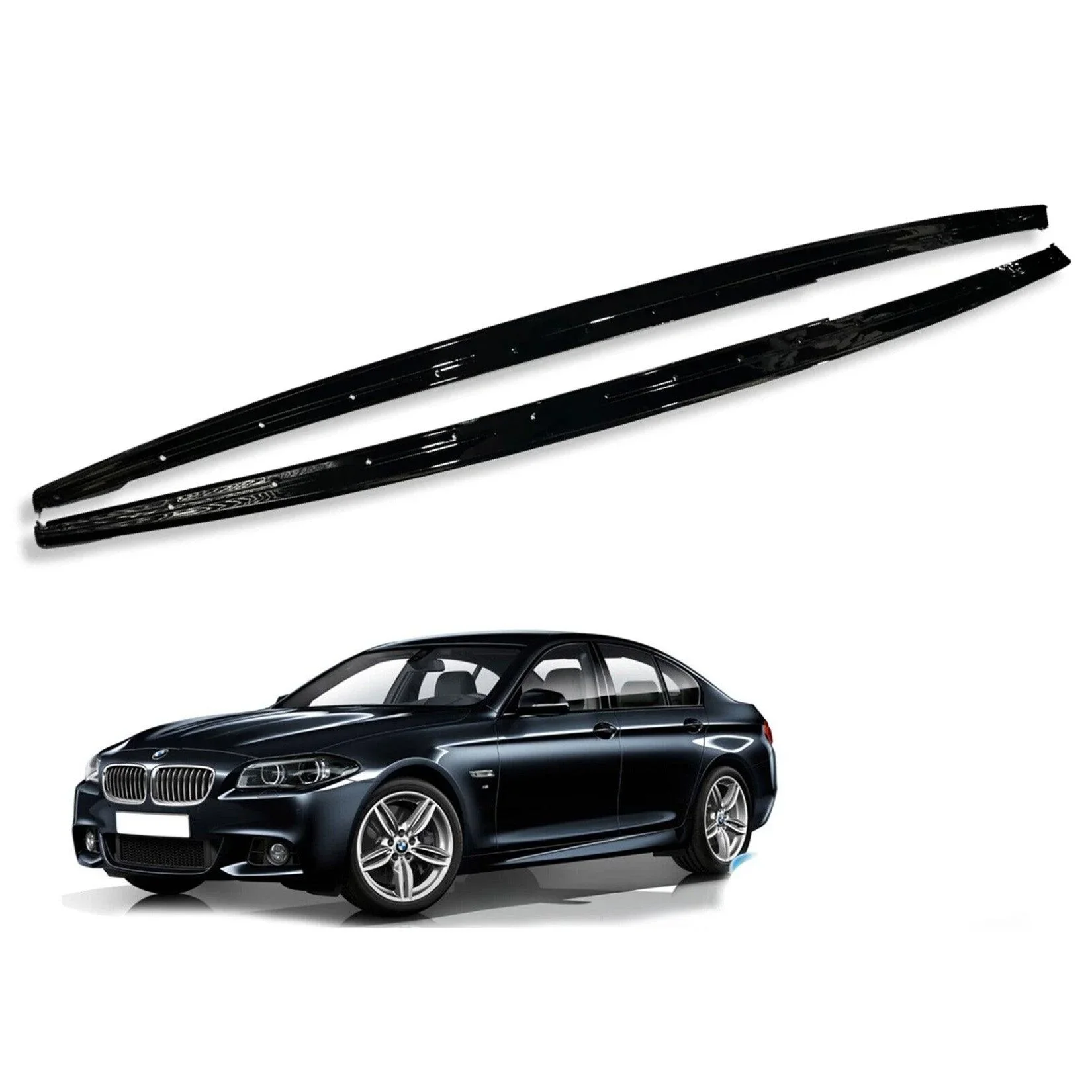 Gloss Black Side Skirts for BMW 5 Series F10 F18 M Sport