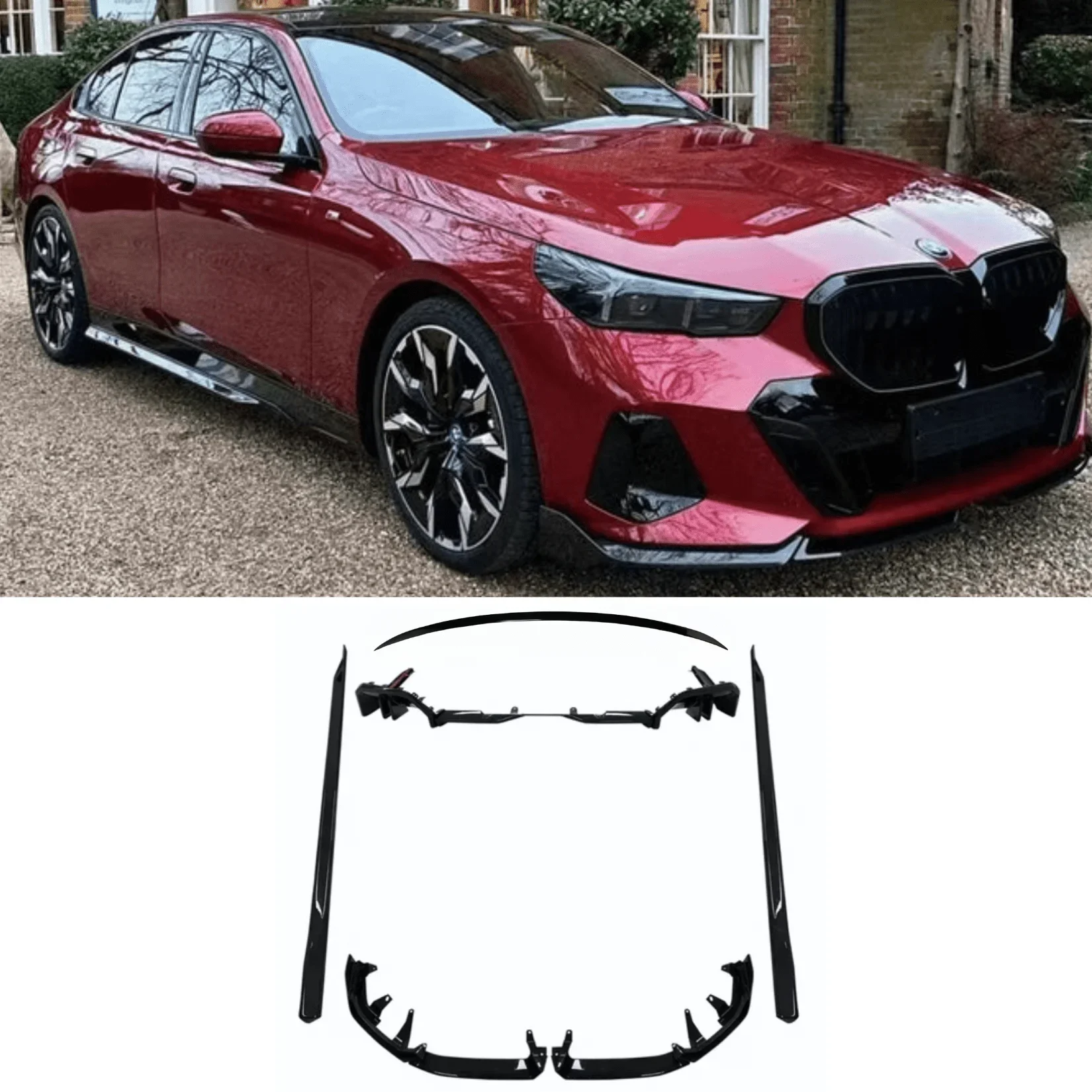 Gloss Black Full Body Kit for BMW 5 Series G60 (2024+) M Sport