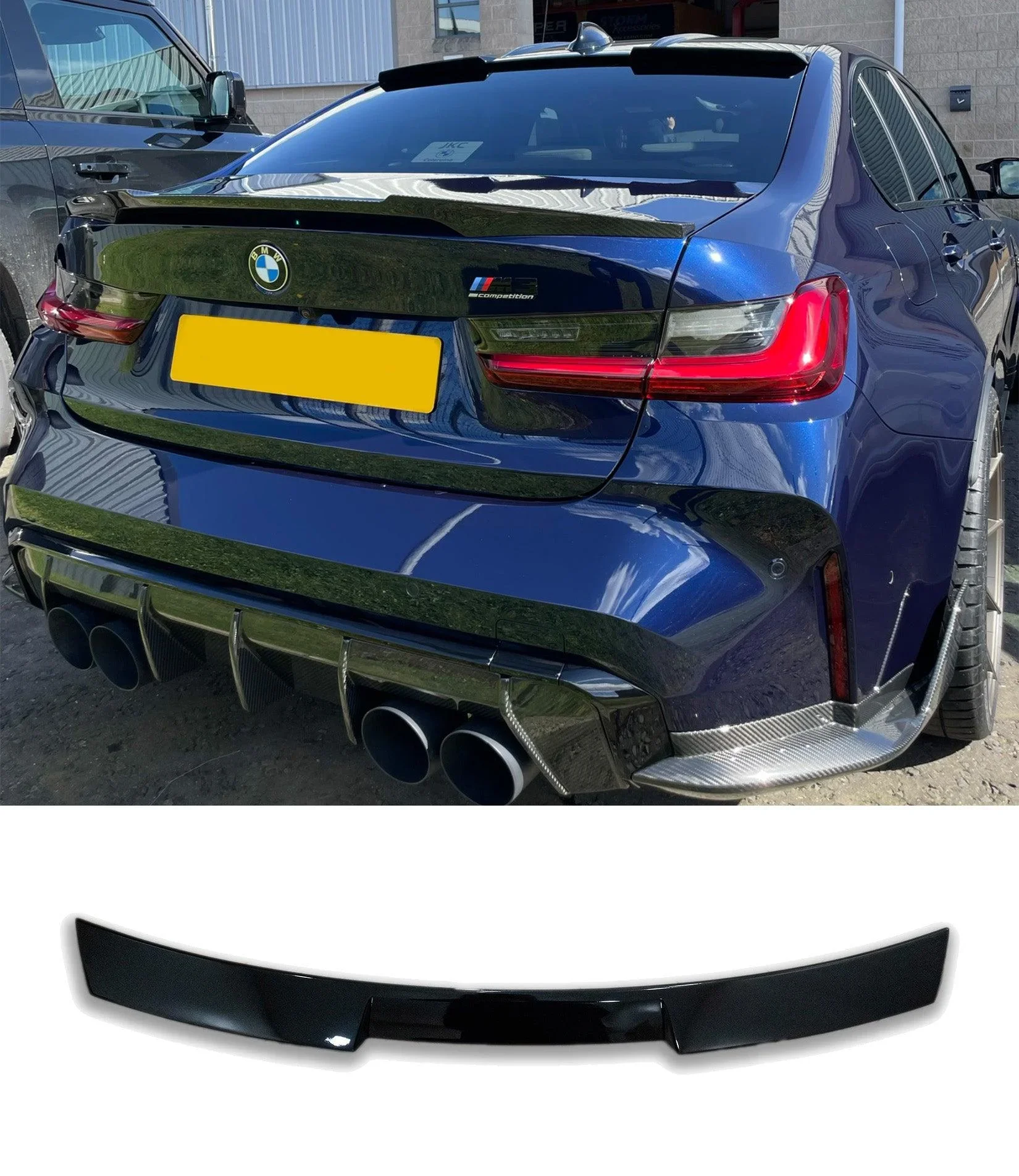 Gloss Black Roof Spoiler for BMW 3 Series G20 / M3 G80 (2018+)