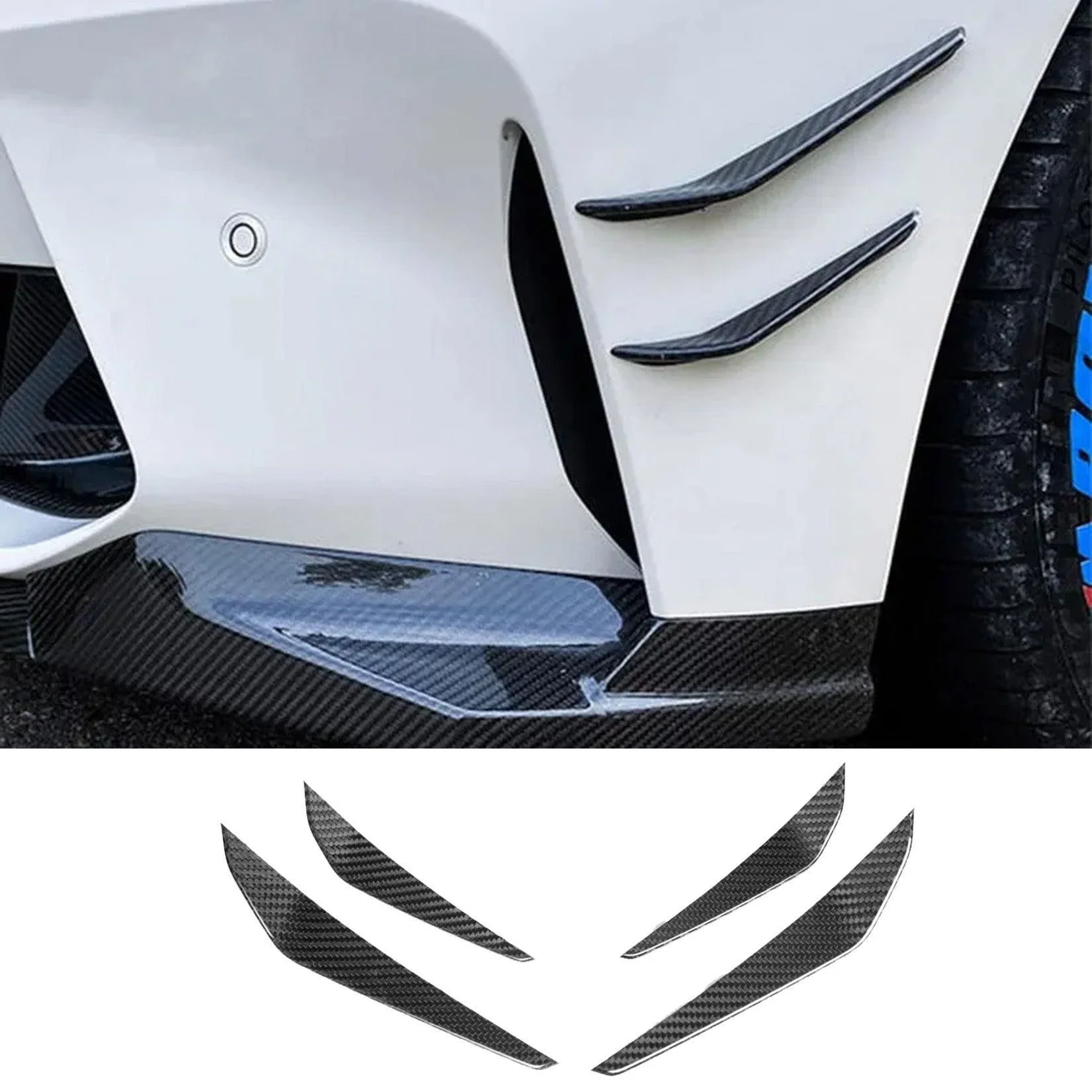 Carbon Fibre M Performance Canards for BMW M3 G80
