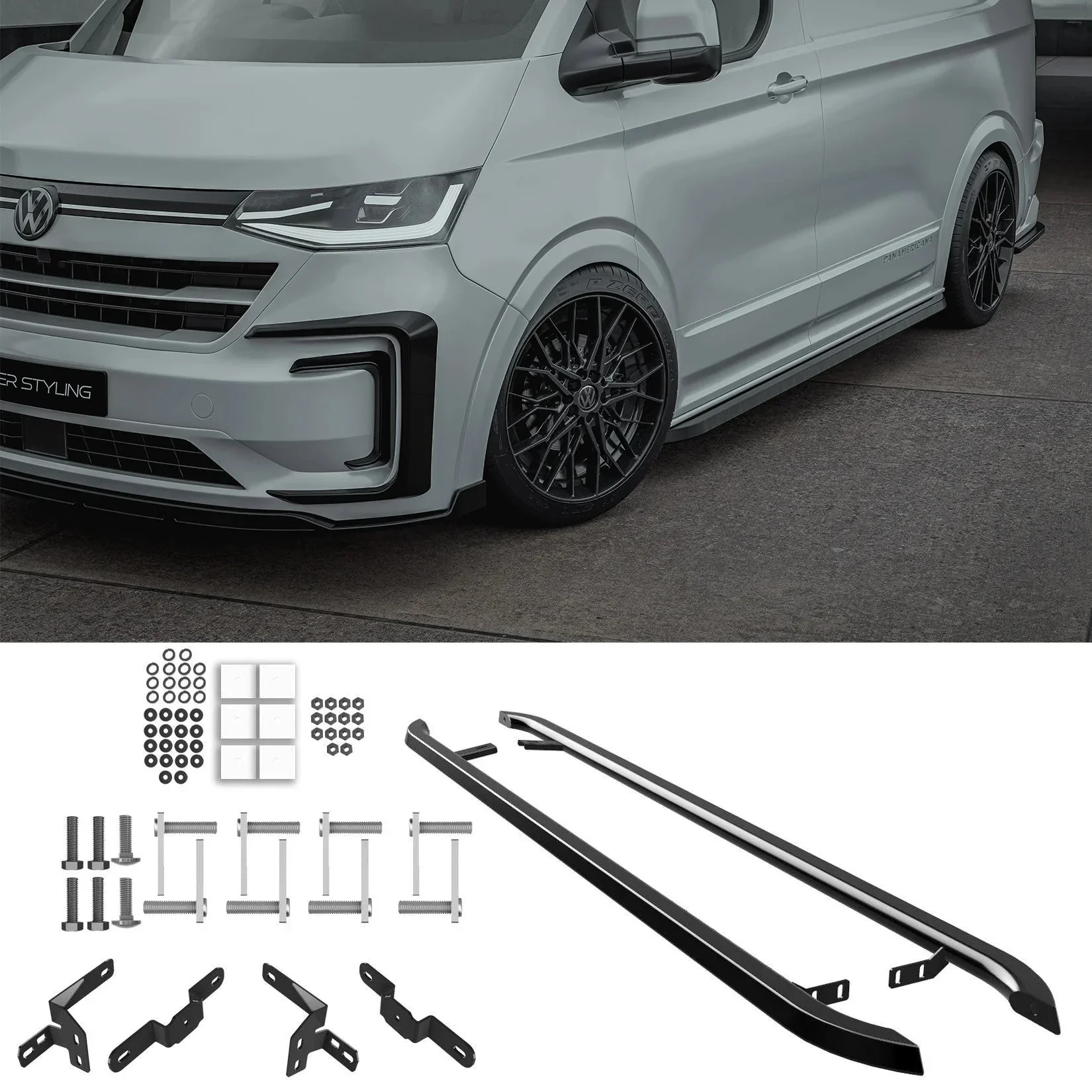 gloss-black-trapezoid-side-bars-for-vw-transporter-t7-2025-swb-6.webp