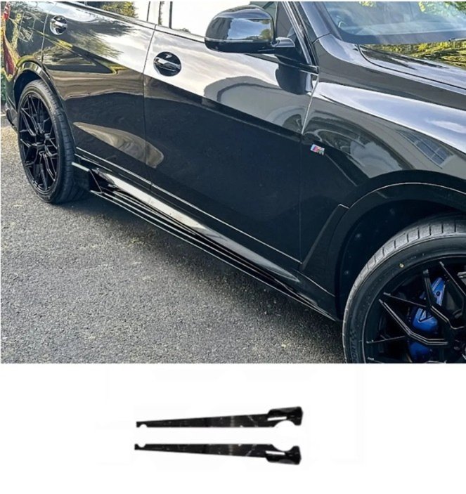 Gloss Black Side Skirts for BMW X7 G07 (2023+) M Sport