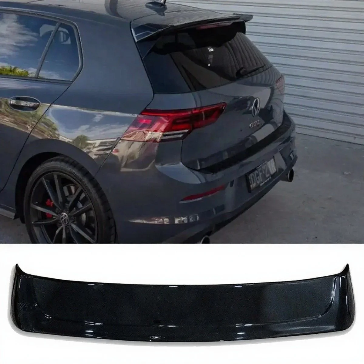 Gloss Black Osir Style Rear Spoiler for Volkswagen Golf Mk8 GTI GTD (2020-)