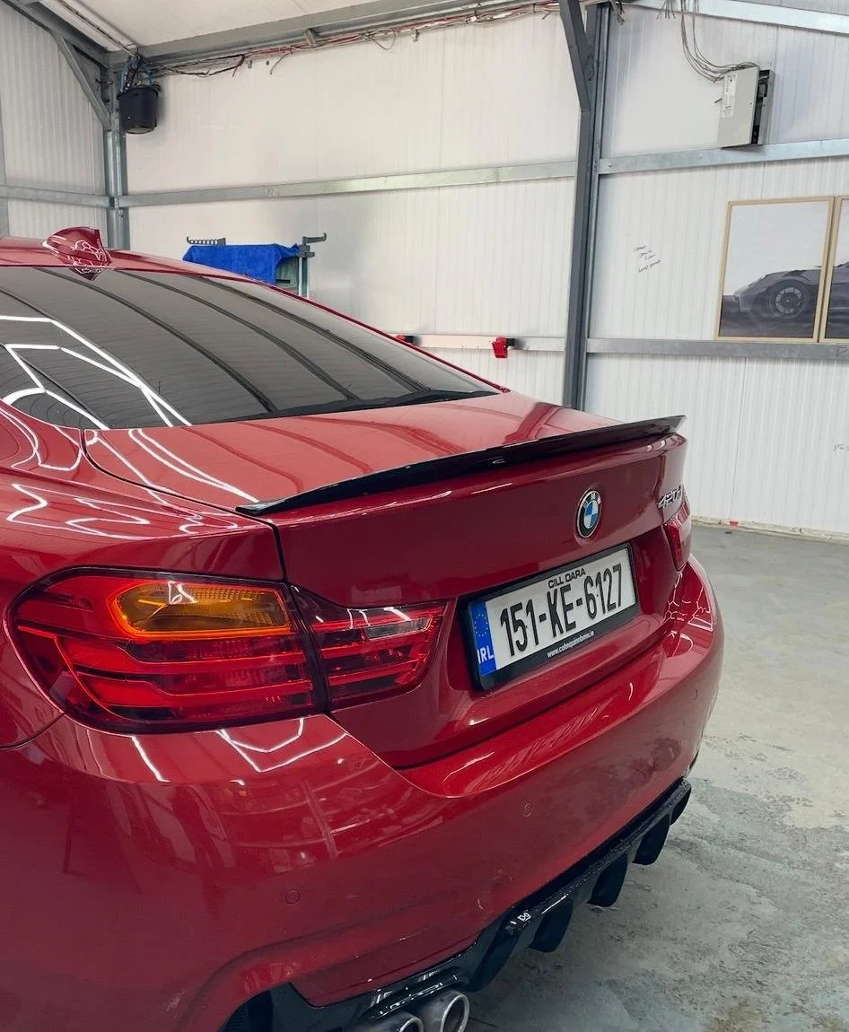 BMW F32 4 Series gloss black roof spoiler — Body Styling Ireland