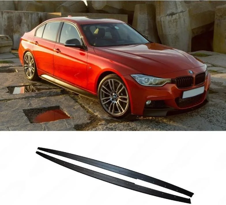 Matte Black Side Skirts for BMW 3 Series F30 F35 M Sport