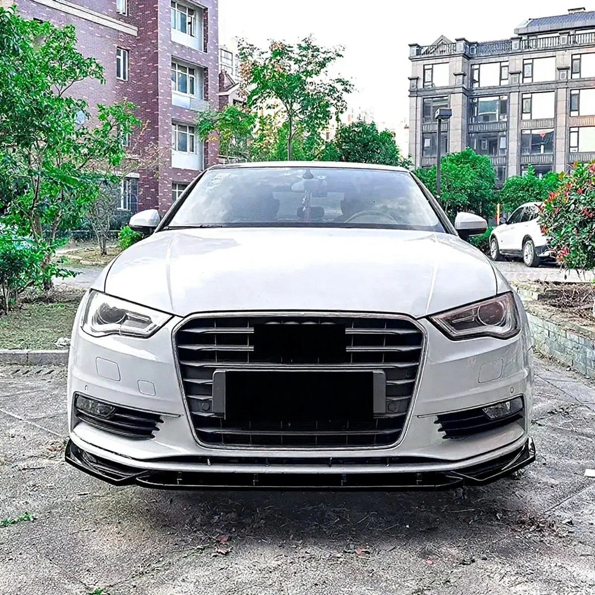 Audi a3 standard front lip gloss black 2014 (2).jpg