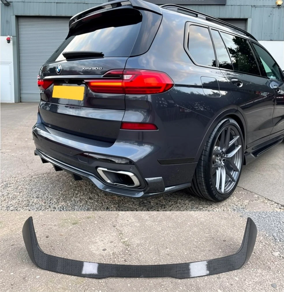 Carbon Look Black Knight Roof Spoiler for BMW X7 G07 (2018-2023) M Sport