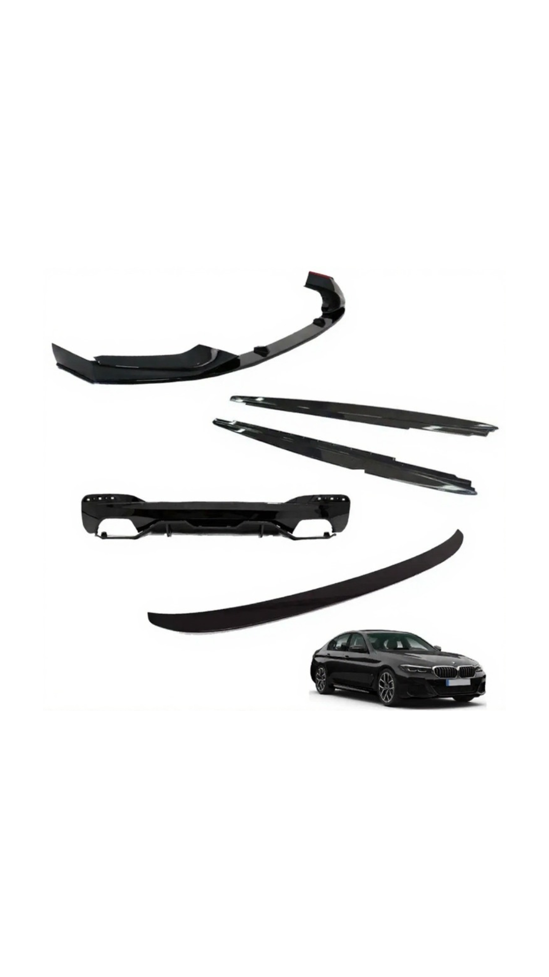 BMW 5 Series G30 Gloss Black BodyKit (2017 - 2020)