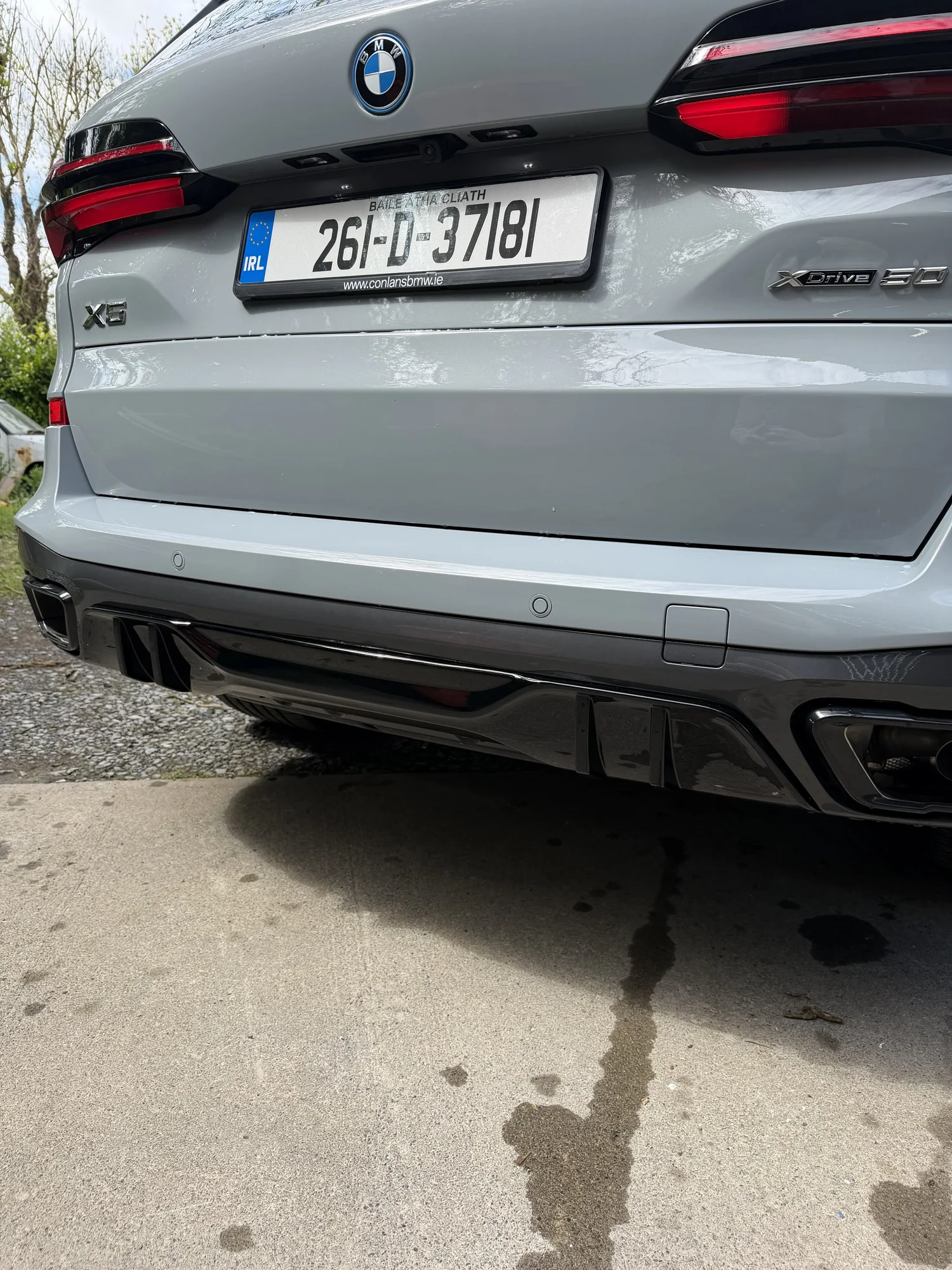 BMW G05 X5 LCI gloss black rear diffuser silver grey — Body Styling Ireland 2026