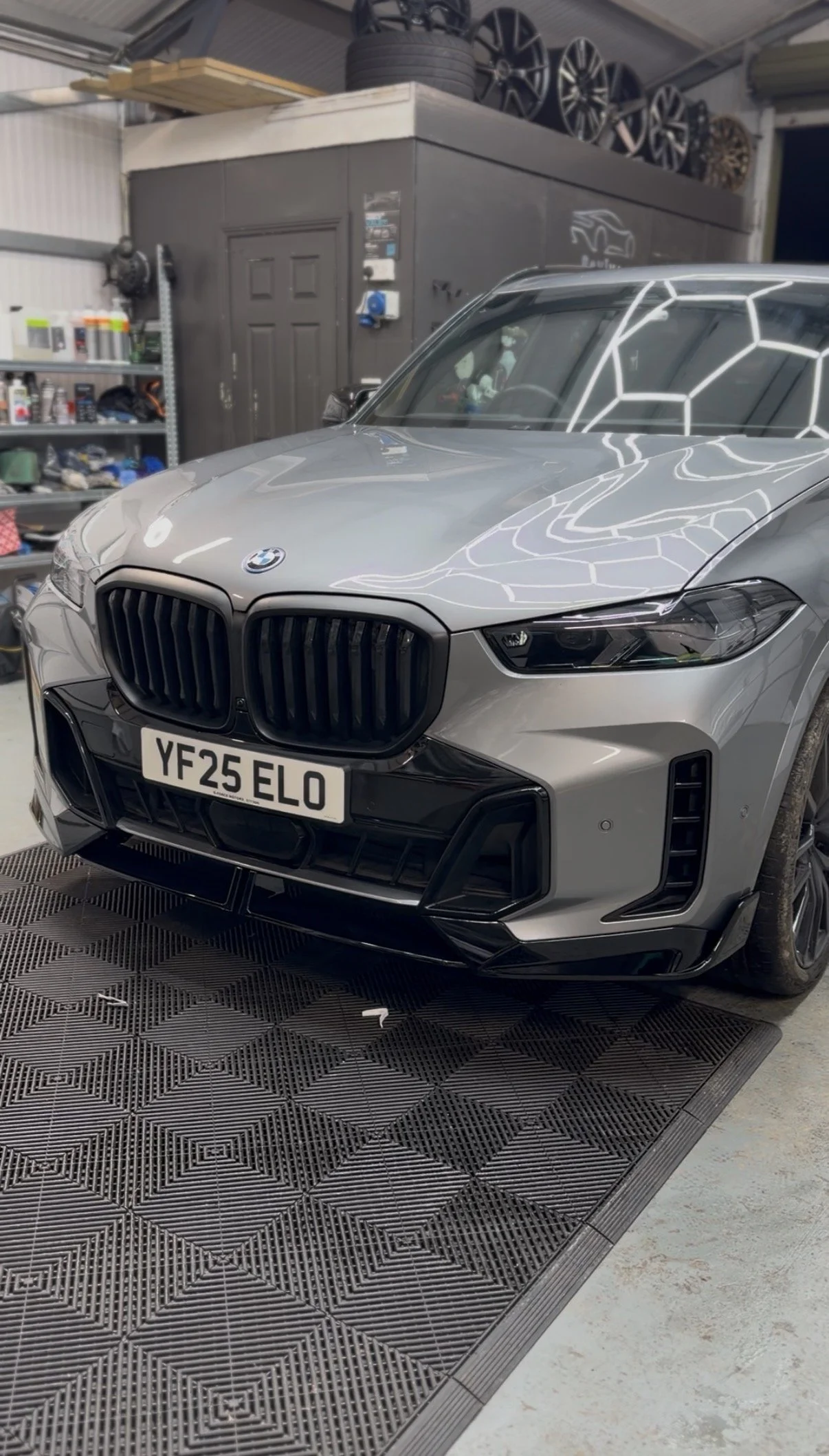 BMW G05 X5 LCI gloss black front lip splitter — Body Styling Ireland Galway