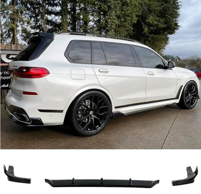 Gloss Black Black Knight Rear Diffuser for BMW X7 G07 (2018-2023) M Sport