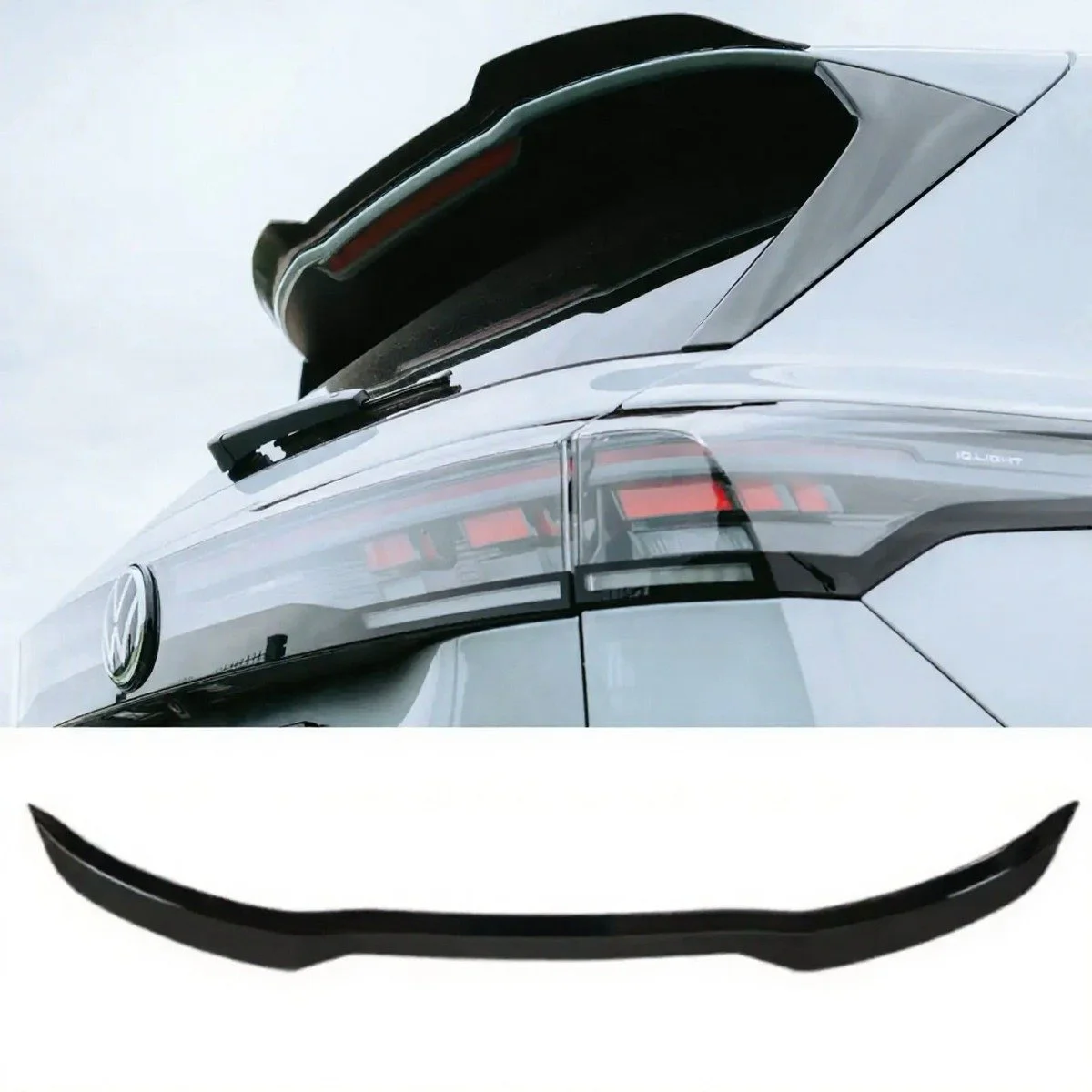VW Tiguan Mk3 R-Line Rear Spoiler, Gloss Black