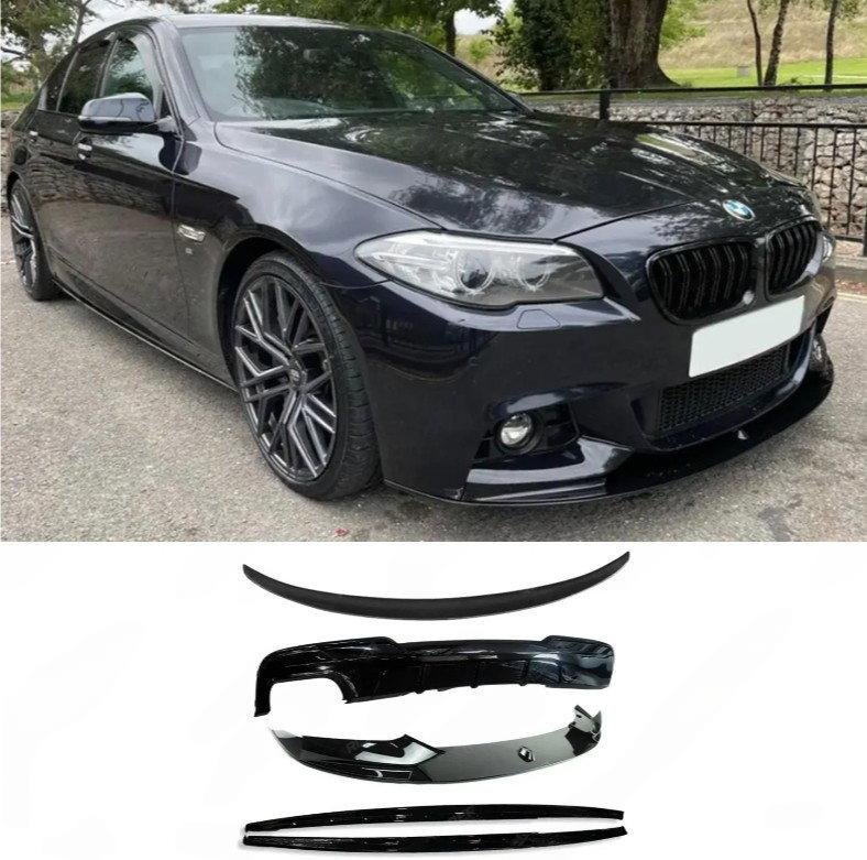 Matte Black Rear Diffuser for BMW 4 Series F32 F36 (2014-2020) M Sport Dual Exit Left