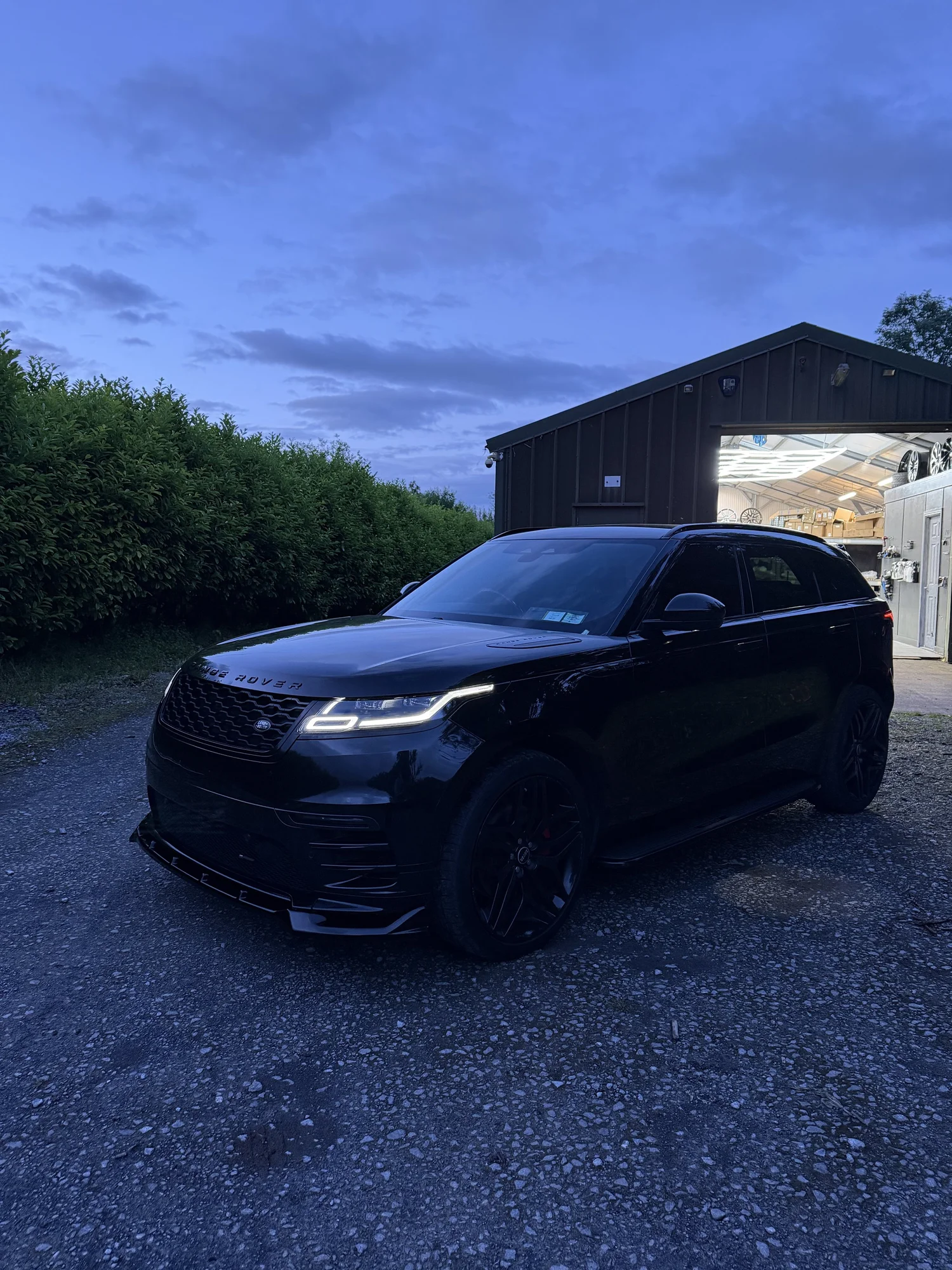 Range Rover Velar full body kit and side steps fitted at Body Styling Ireland workshop Galway