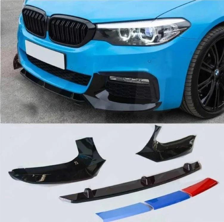 Gloss Black M5 Style Front Splitter for BMW 5 Series G30 G31 (2017+) M Sport