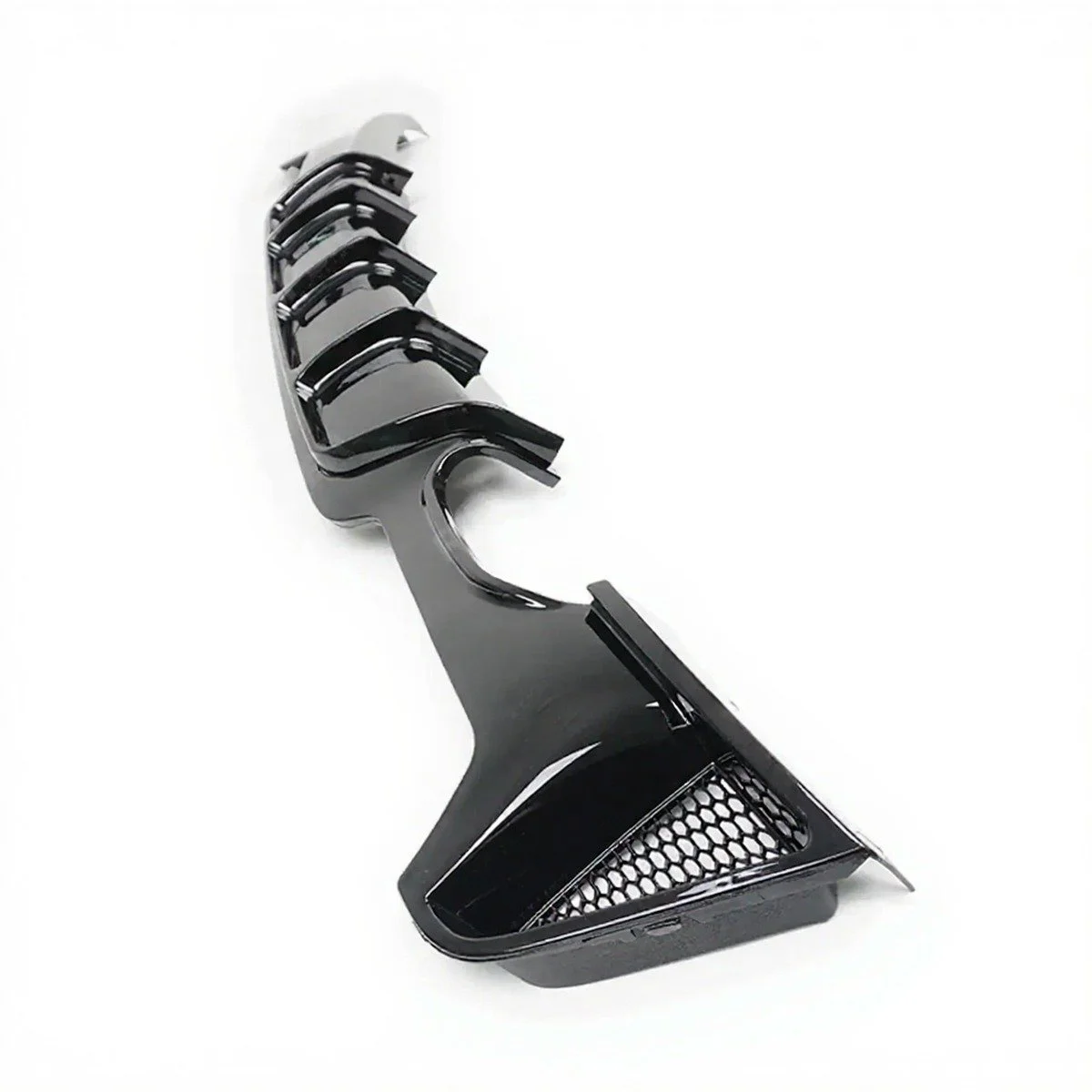 Rear Diffuser Single Side Dual Tip In Gloss Black For BMW 4 Series M Sport F32 F36 (3).jpg