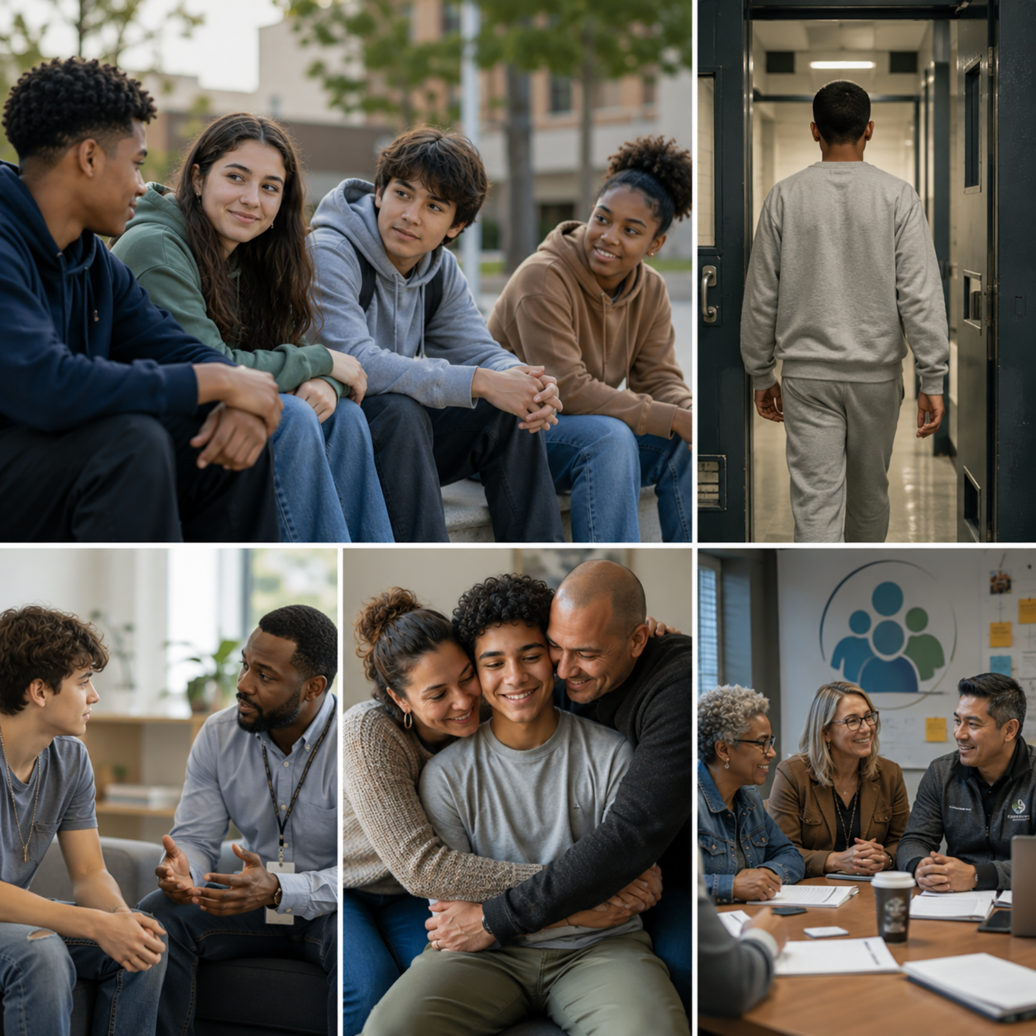 Youth supported through mentoring, family, and community.