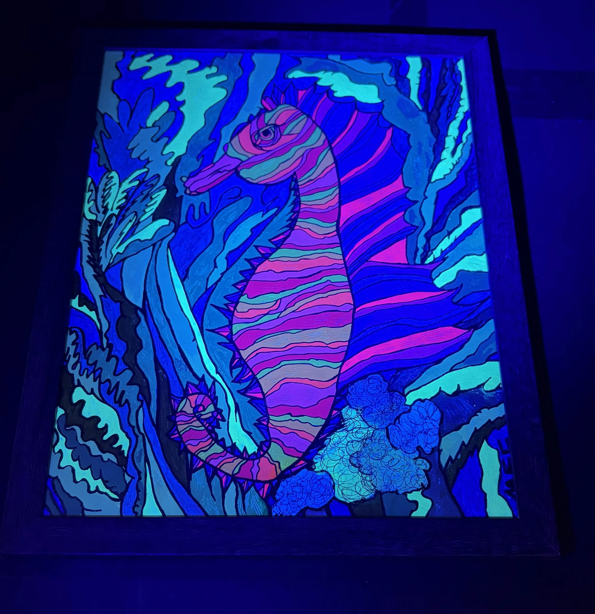 Warmed Bodied Seahorse Blacklight.jpg