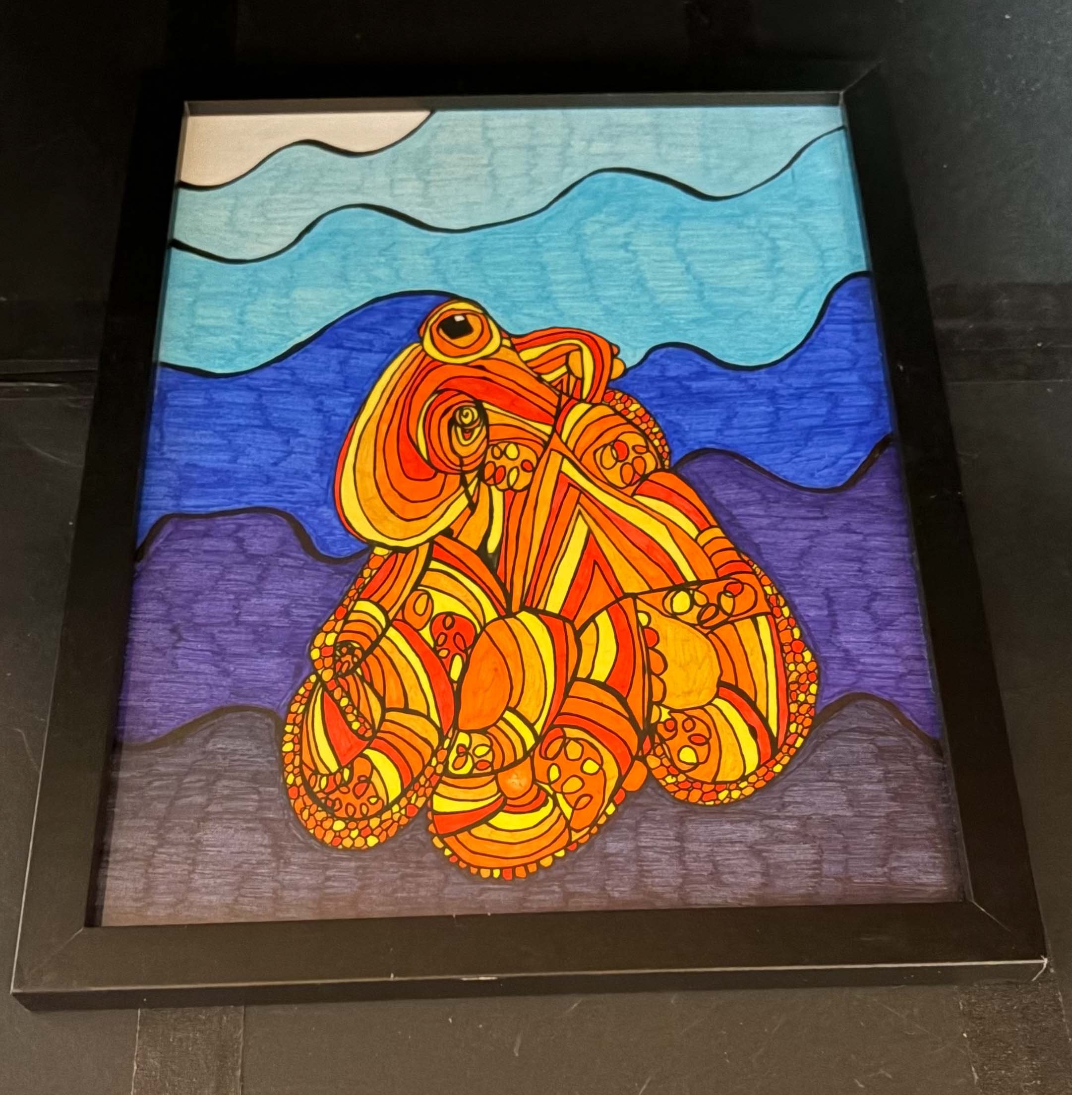 Orange Octopus (Click  or hover over image  for Close up)