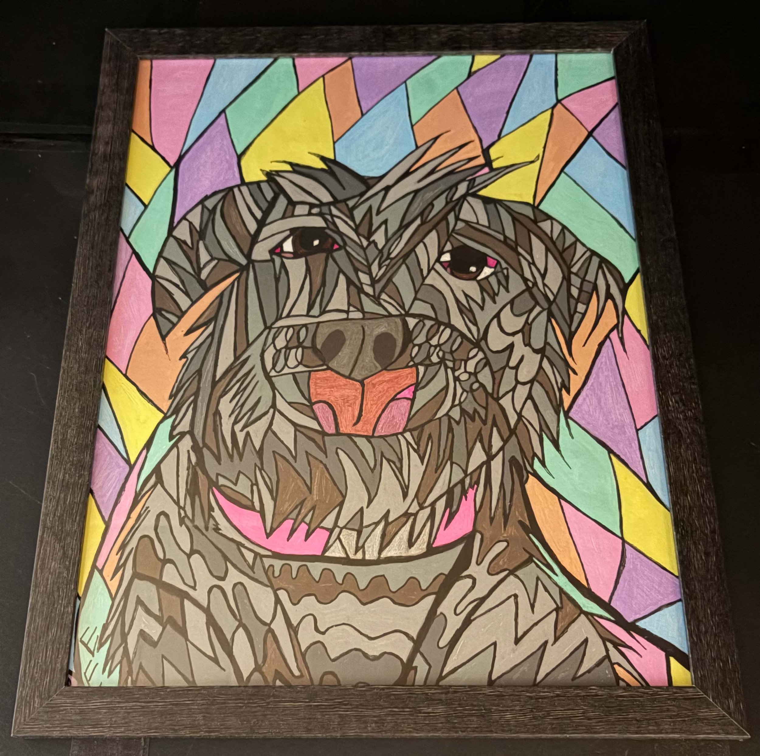Olive with Pastel Background(Click  or hover over image  for Close up)