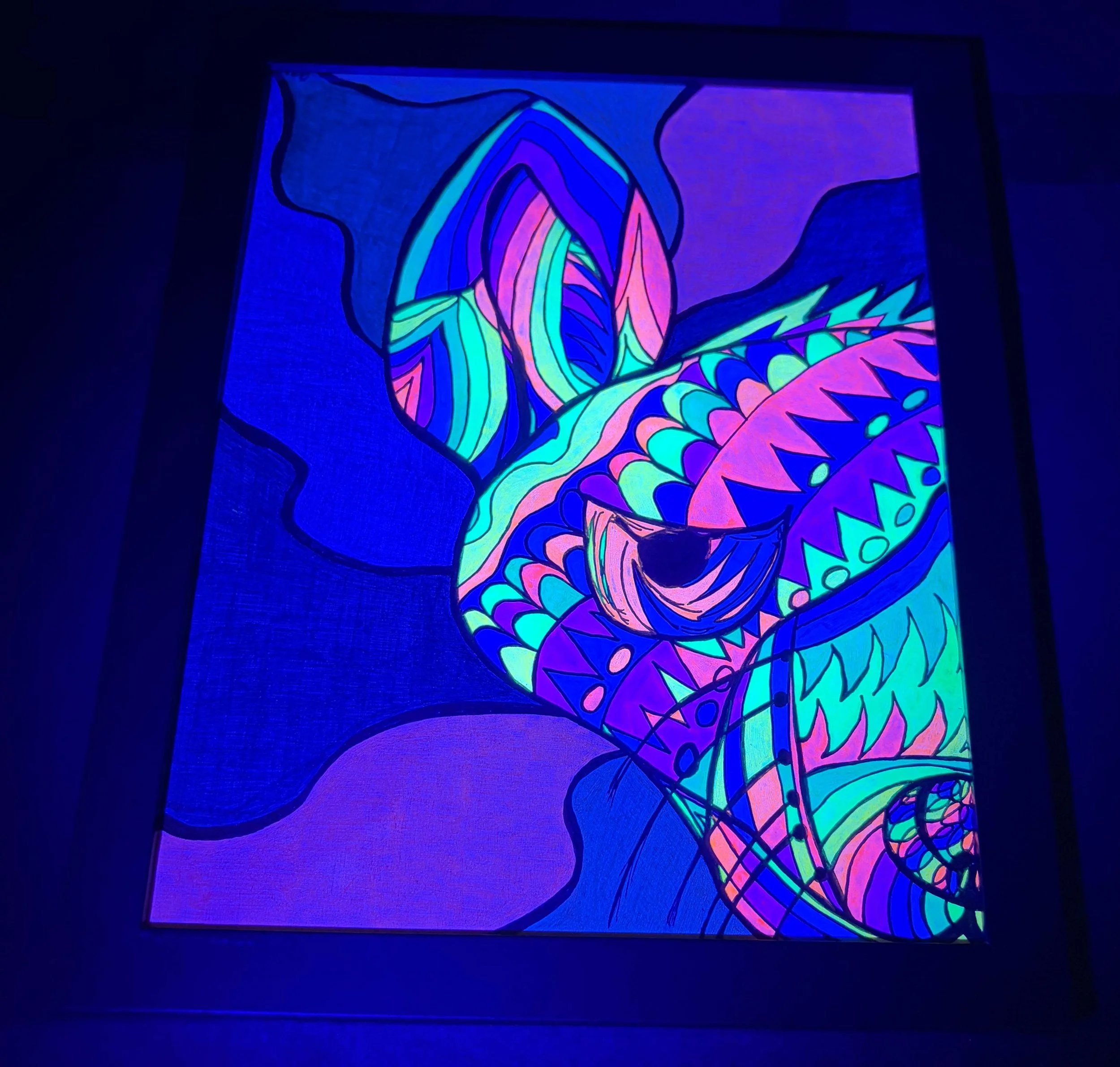 Neon Rainbow half hyena blacklight.jpg