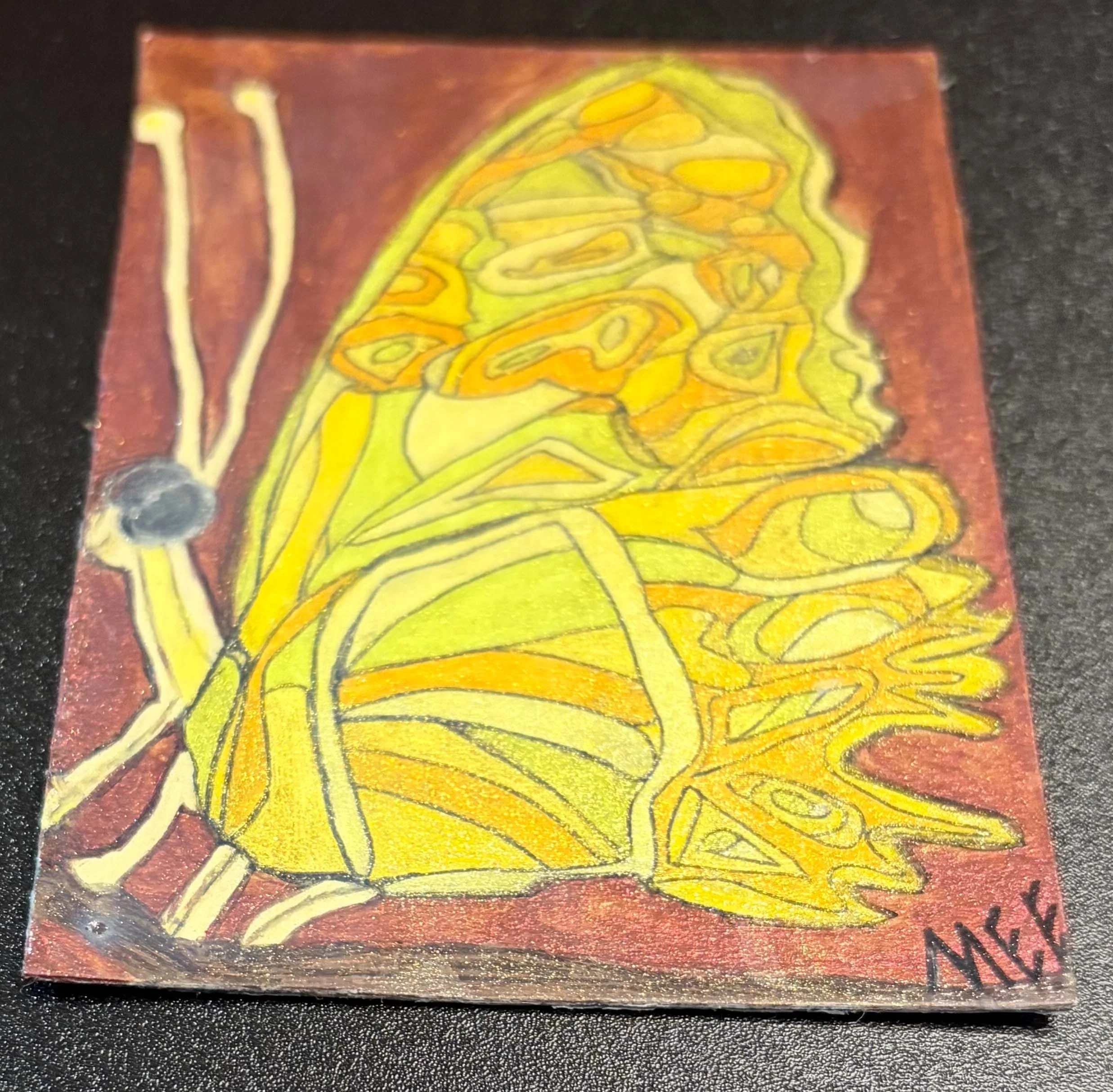 Yellow Butterfly Magnet