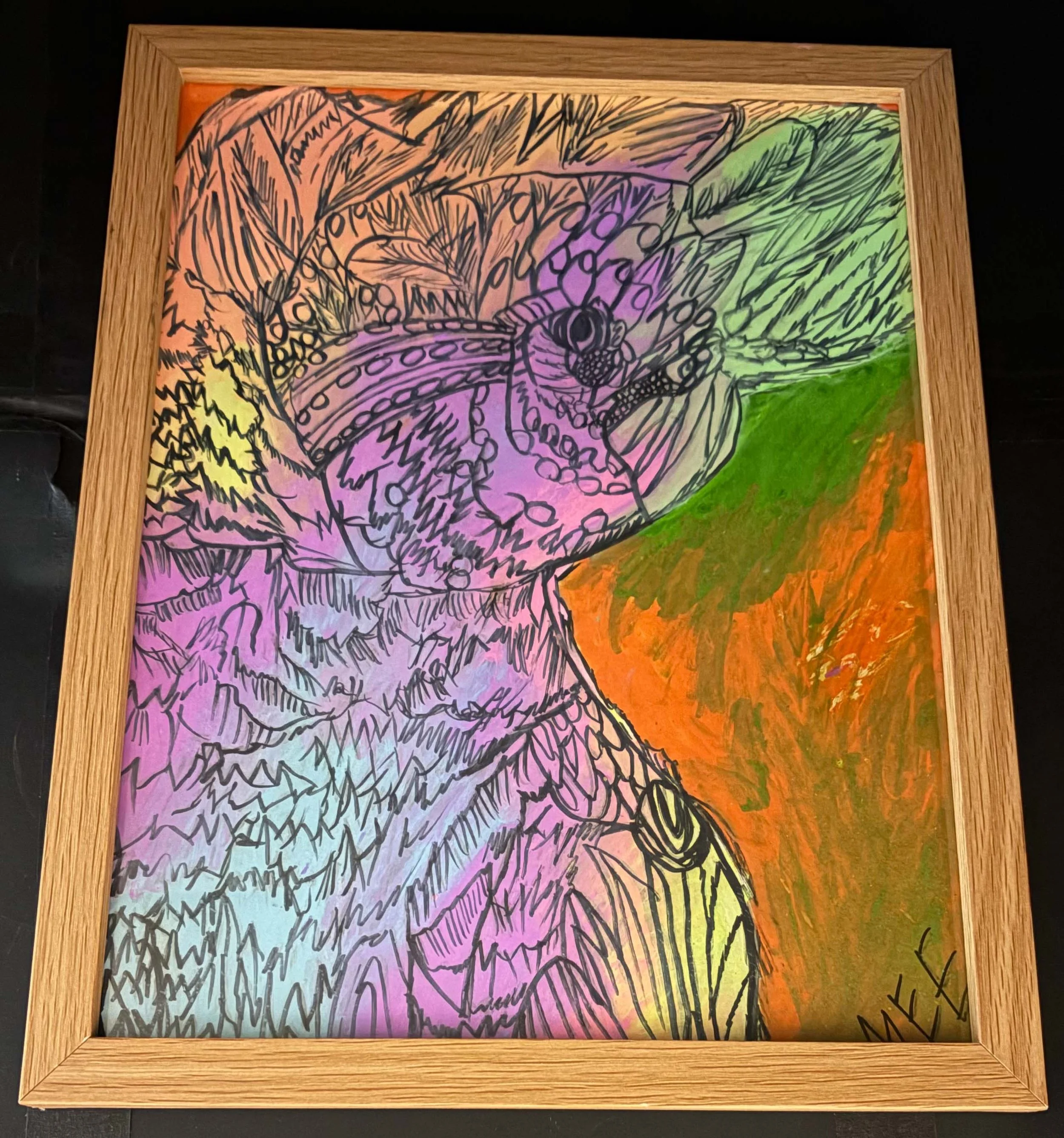 Upcycled Cockatoo(Click  or hover over image  for Close up)