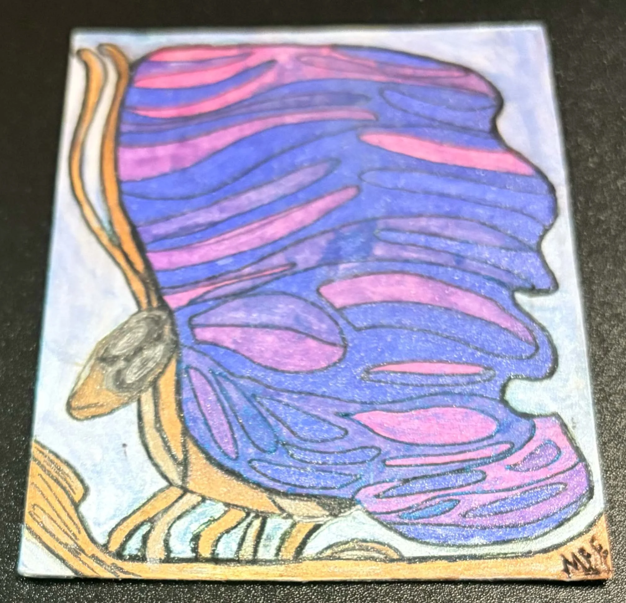 Purple Butterfly Magnet