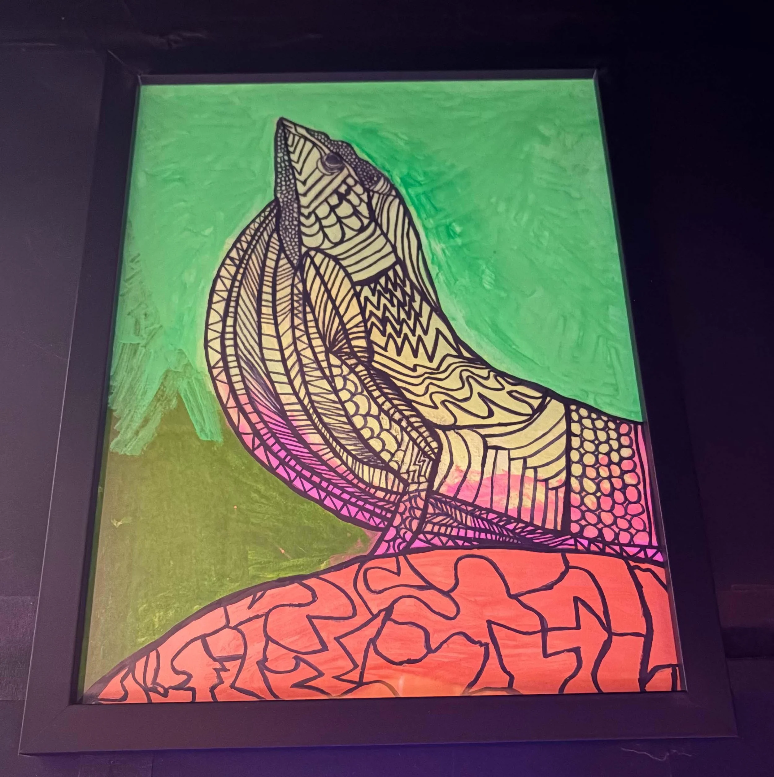 Upcycled Lizard(Click  or hover over image  for Close up)