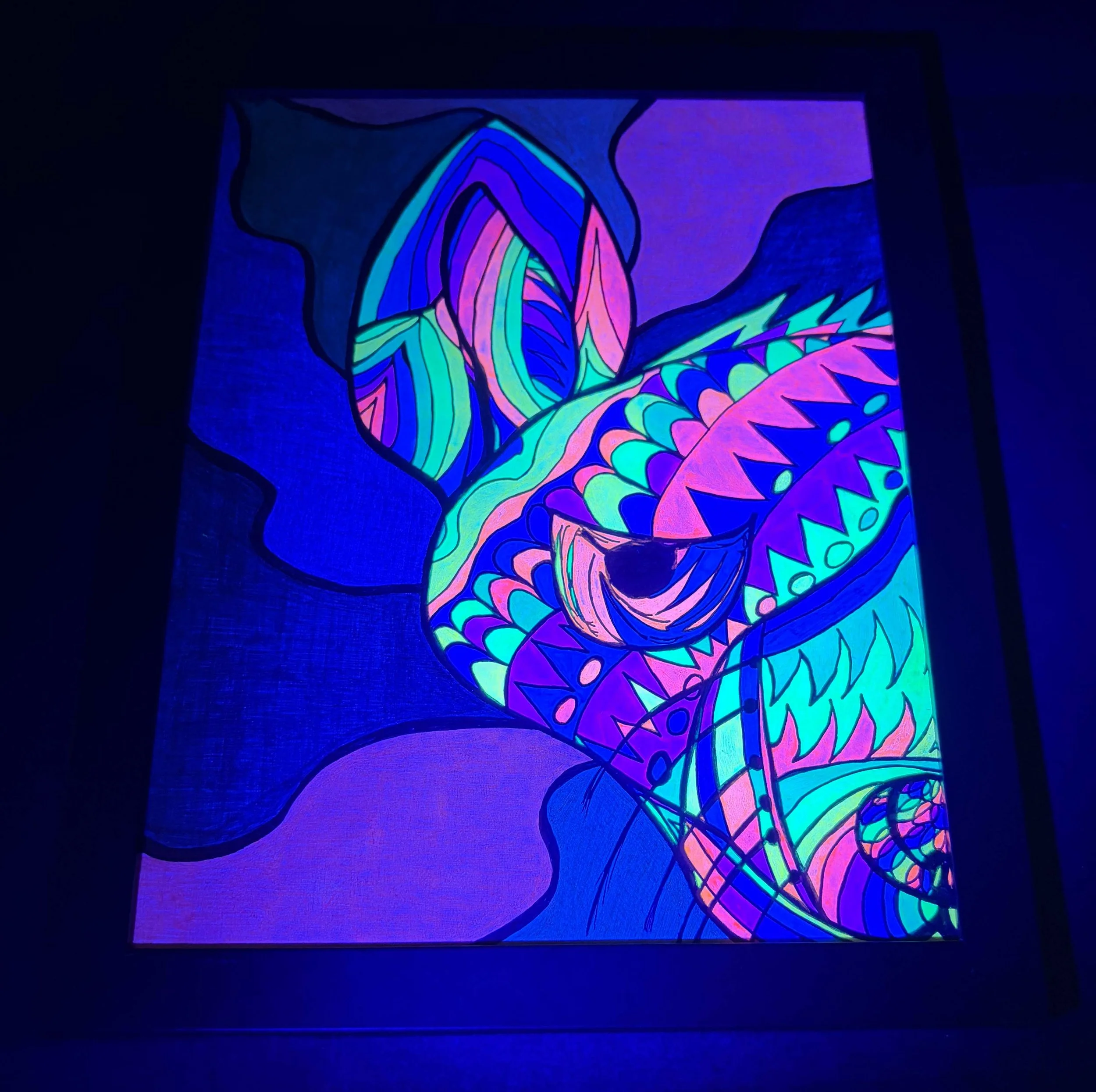 Neon Rainbow half hyena black light 2.jpg