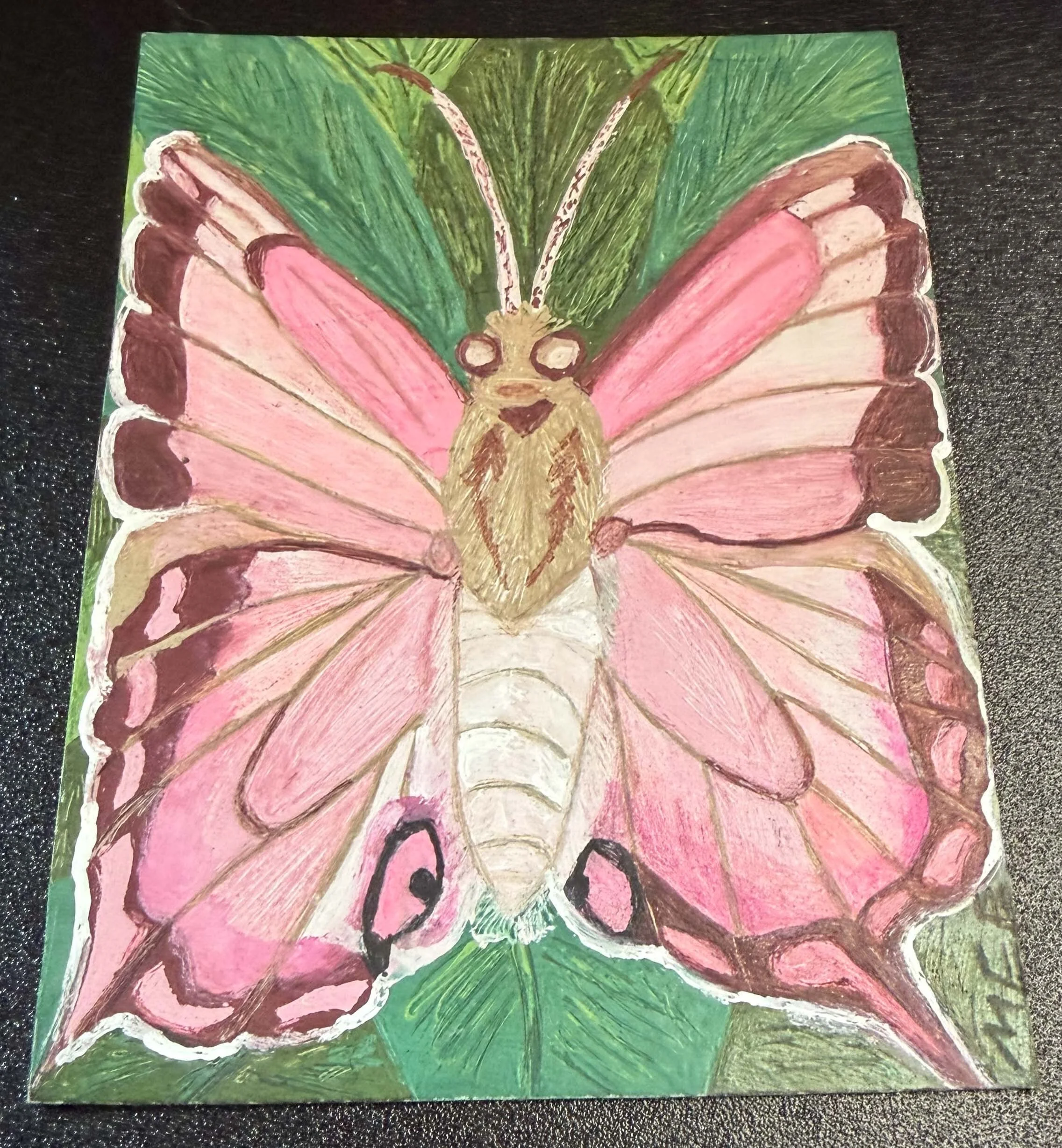 Pink Butterfly Magnet