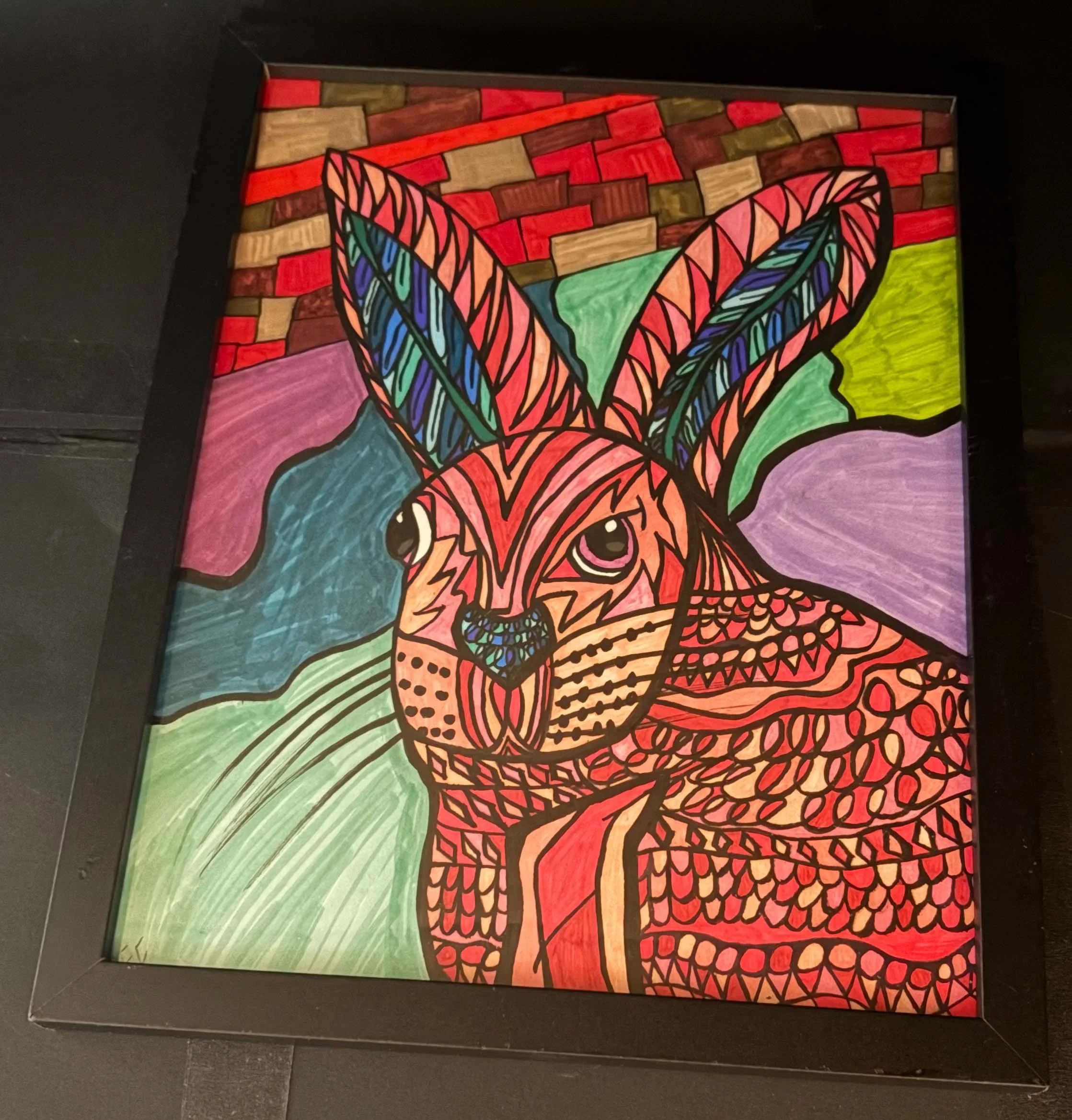 pink rabbit and the wall.jpg