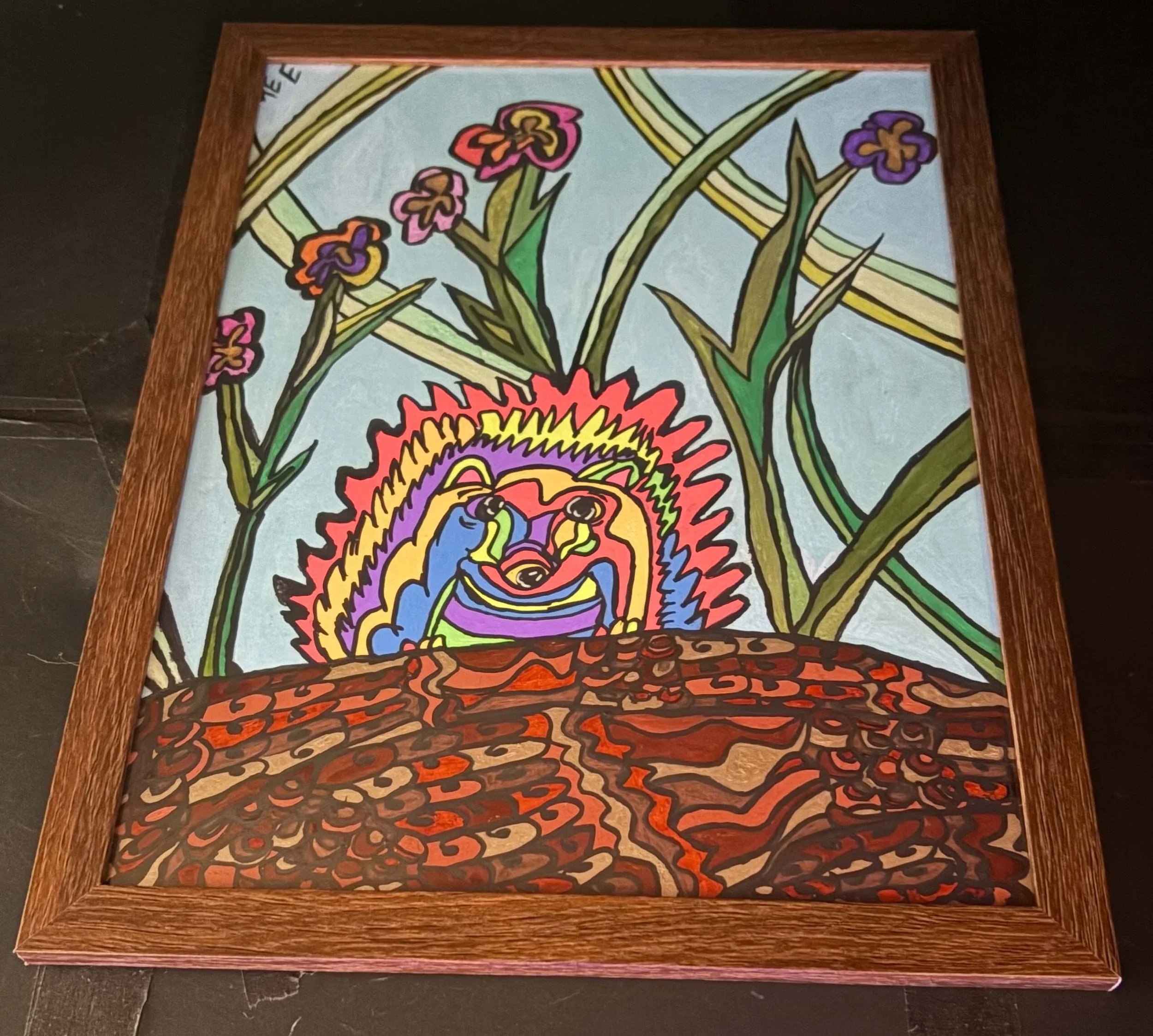 Neon Hedgehog(Click or hover over image for Close up)
