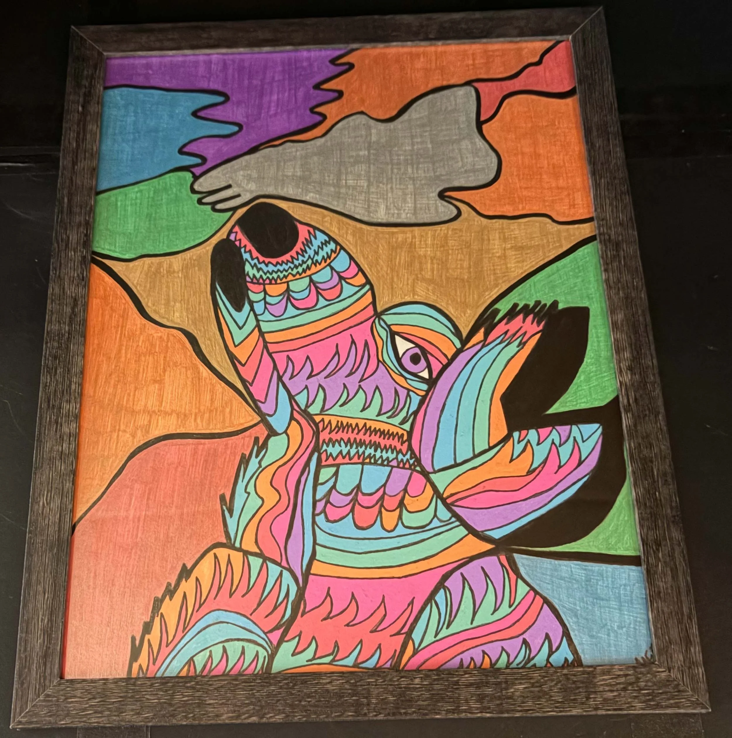 Howling Wolf(Click  or hover over image  for Close up)