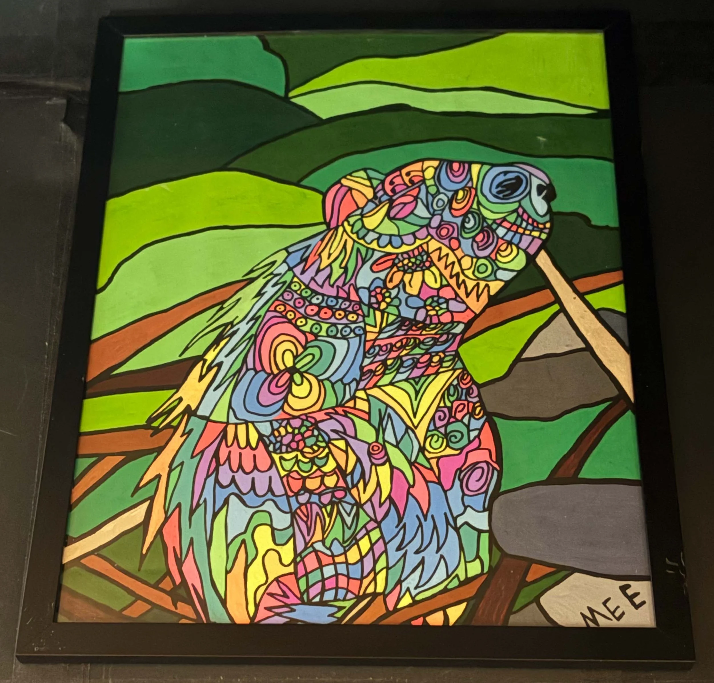 Pastel Rainbow Capybara(Click or hover over image for Close up)