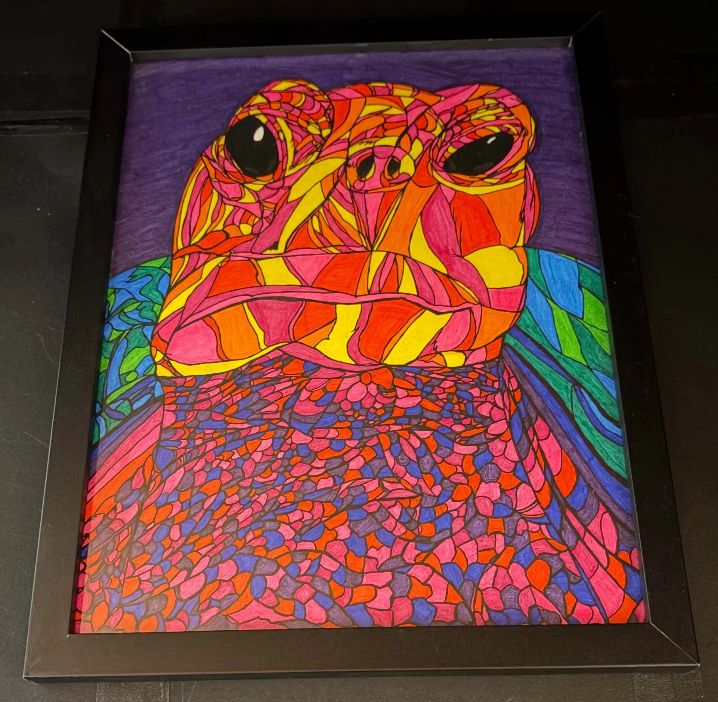 Warm Faced Sea Turtle(Click or hover over image for Close up)