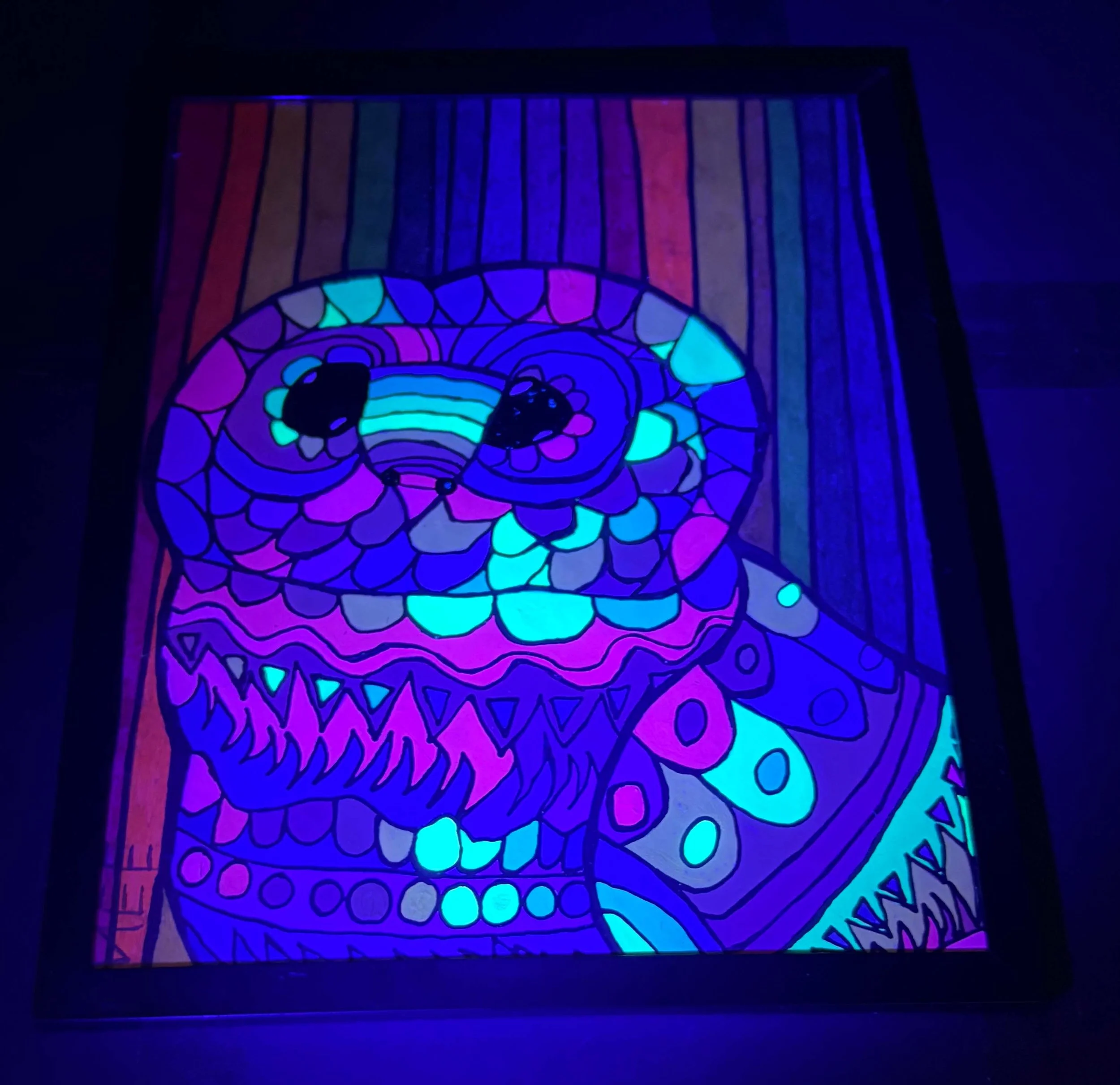 Bright Stripped Rainbow Owl blacklight.jpg