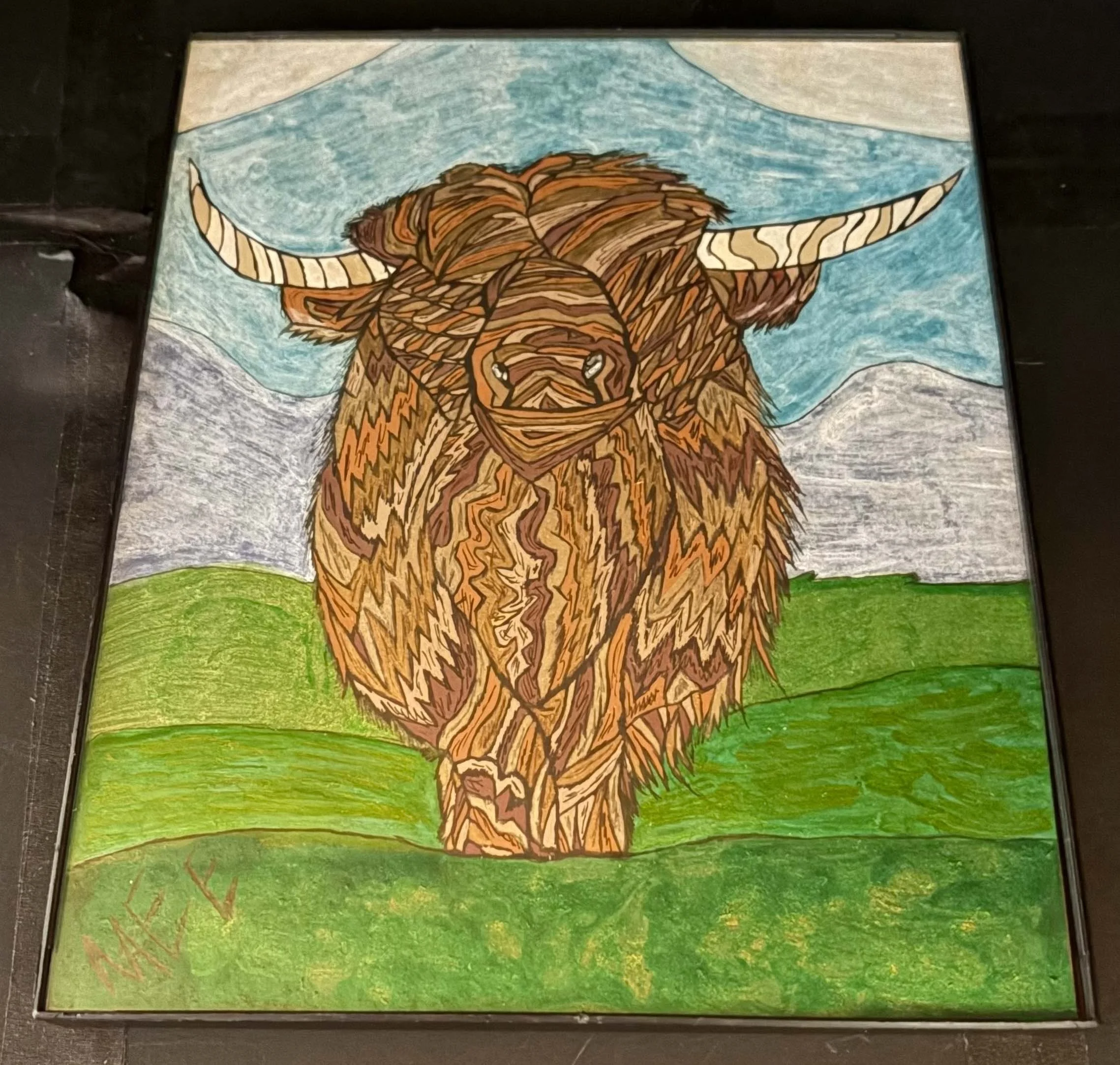 Highland Cow(Click or hover over image for Close up)