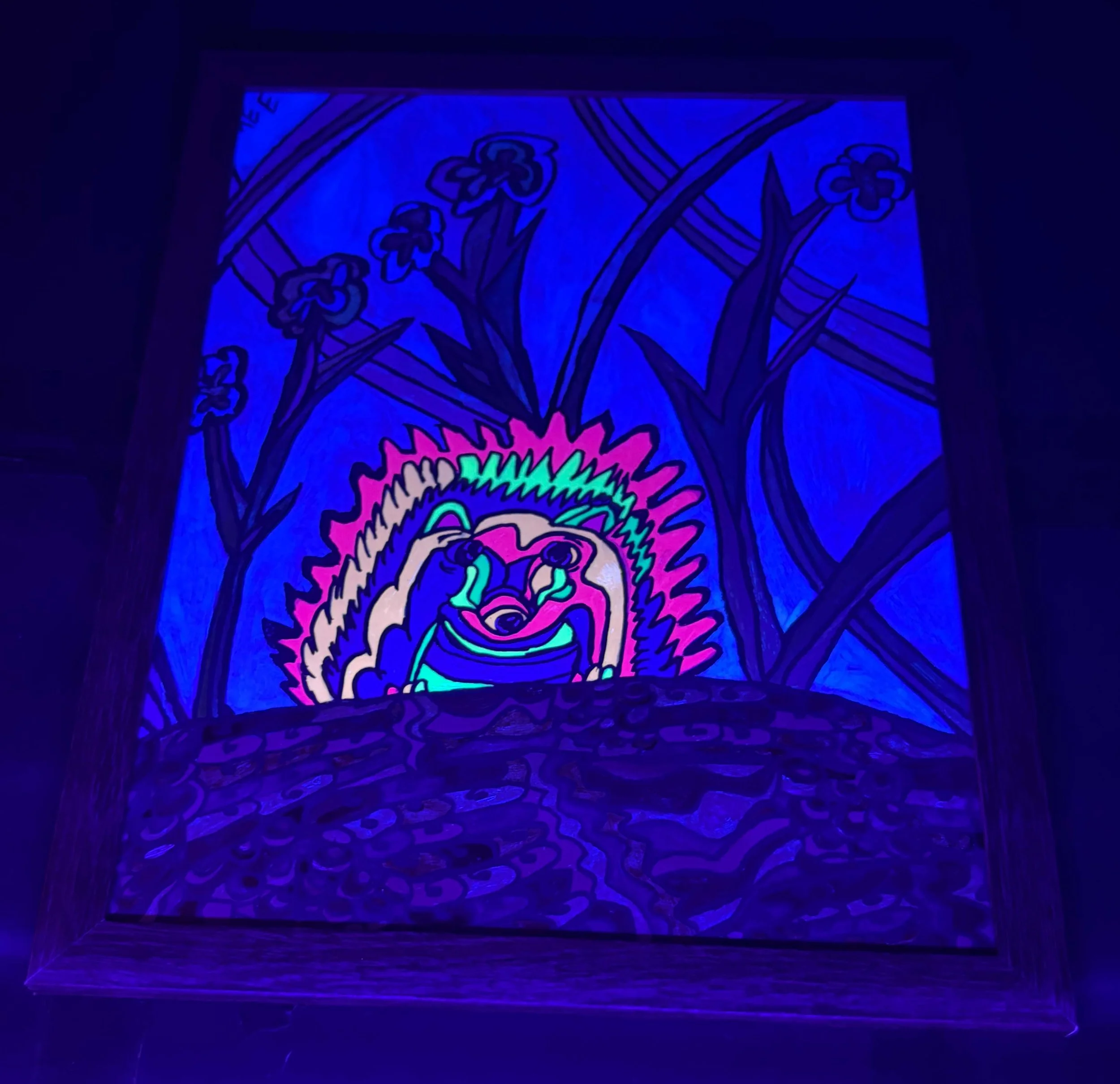 neon hedgehog black light 2.jpg