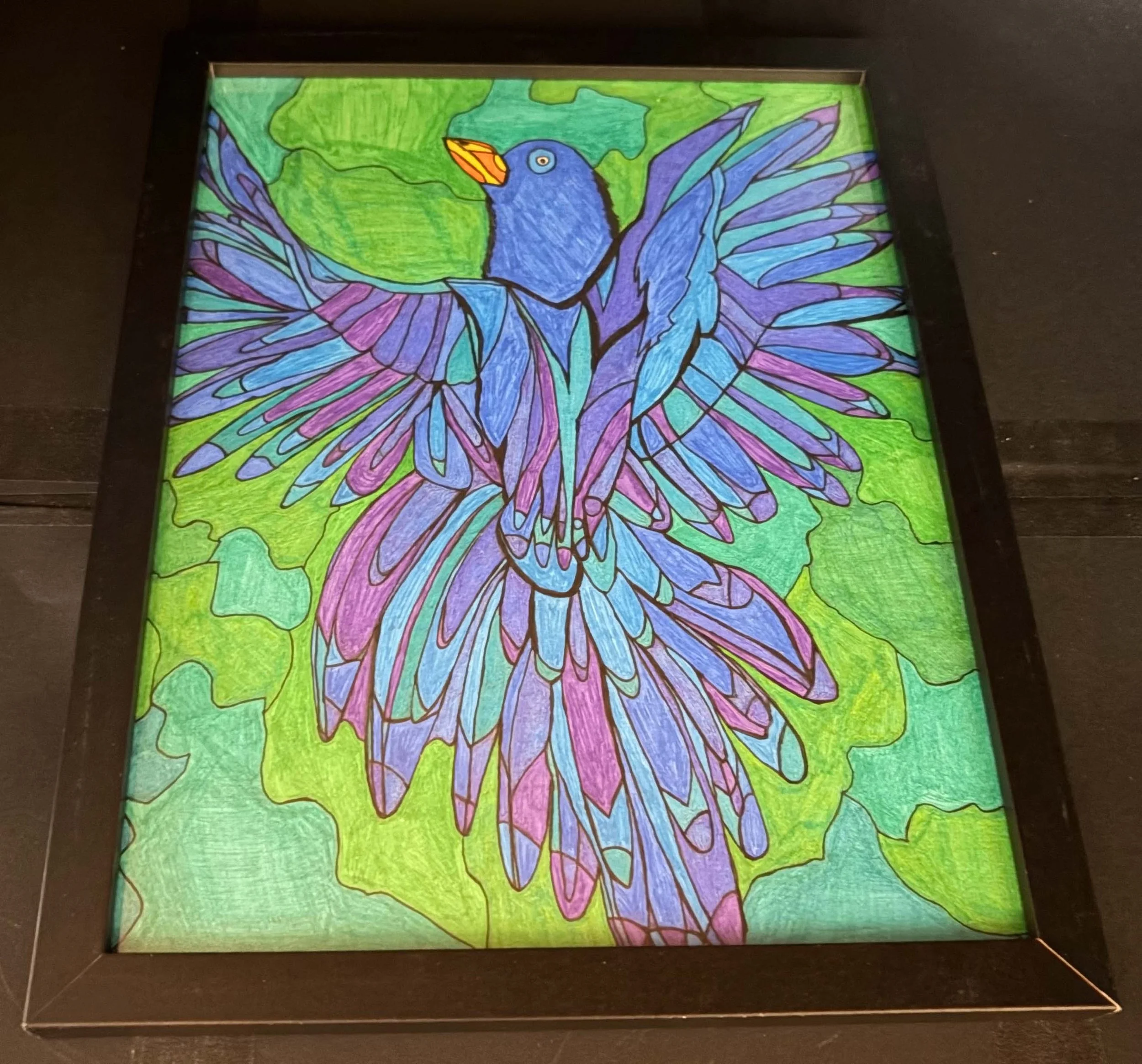 Glitter Bluebird(Click  or hover over image  for Close up)