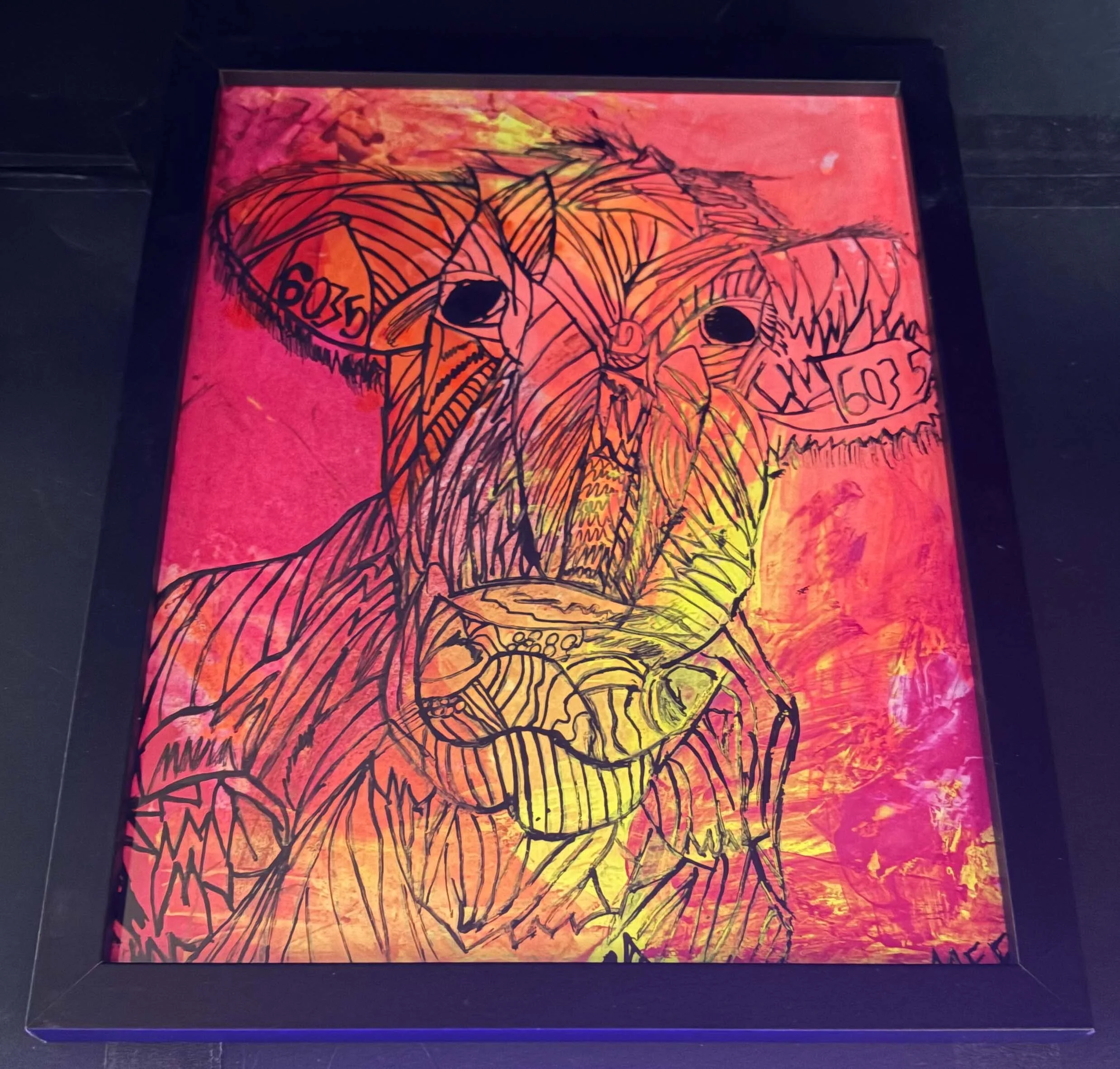 Up Cycled Warm Cow(Click or hover over image for Close up)