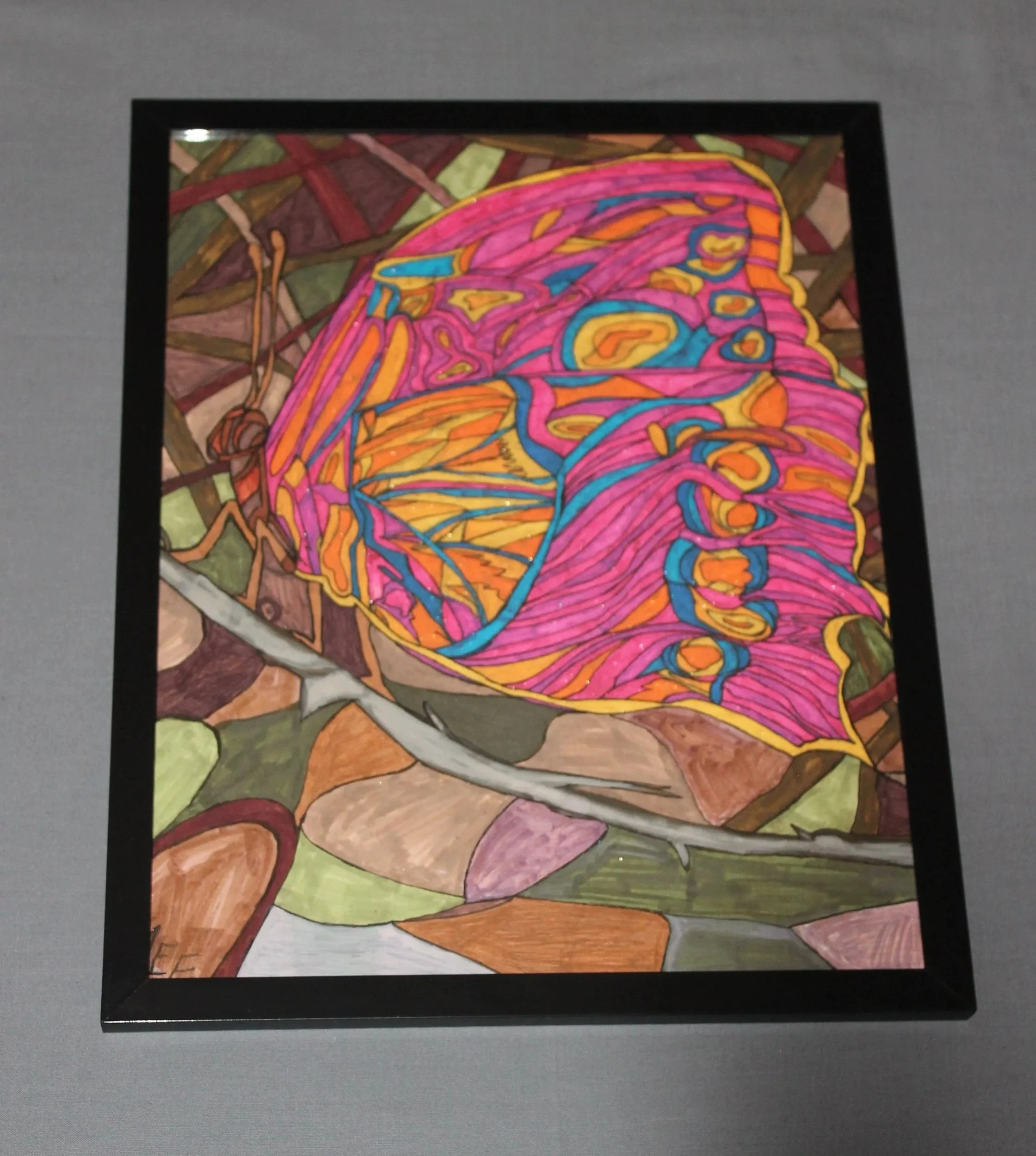 Pink Glitter Butterfly