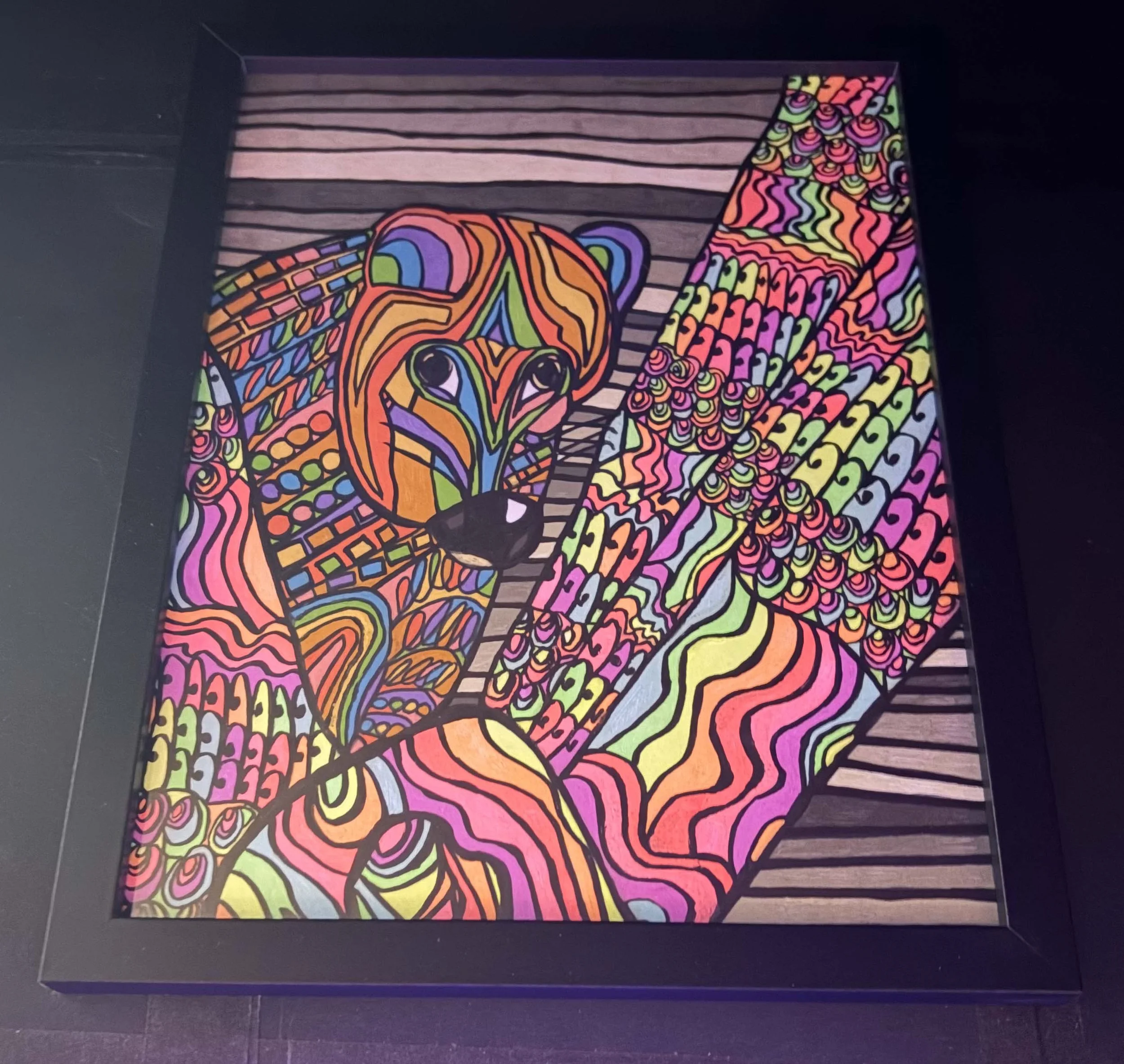 Dark Rainbow Weasel(Click  or hover over image  for Close up)