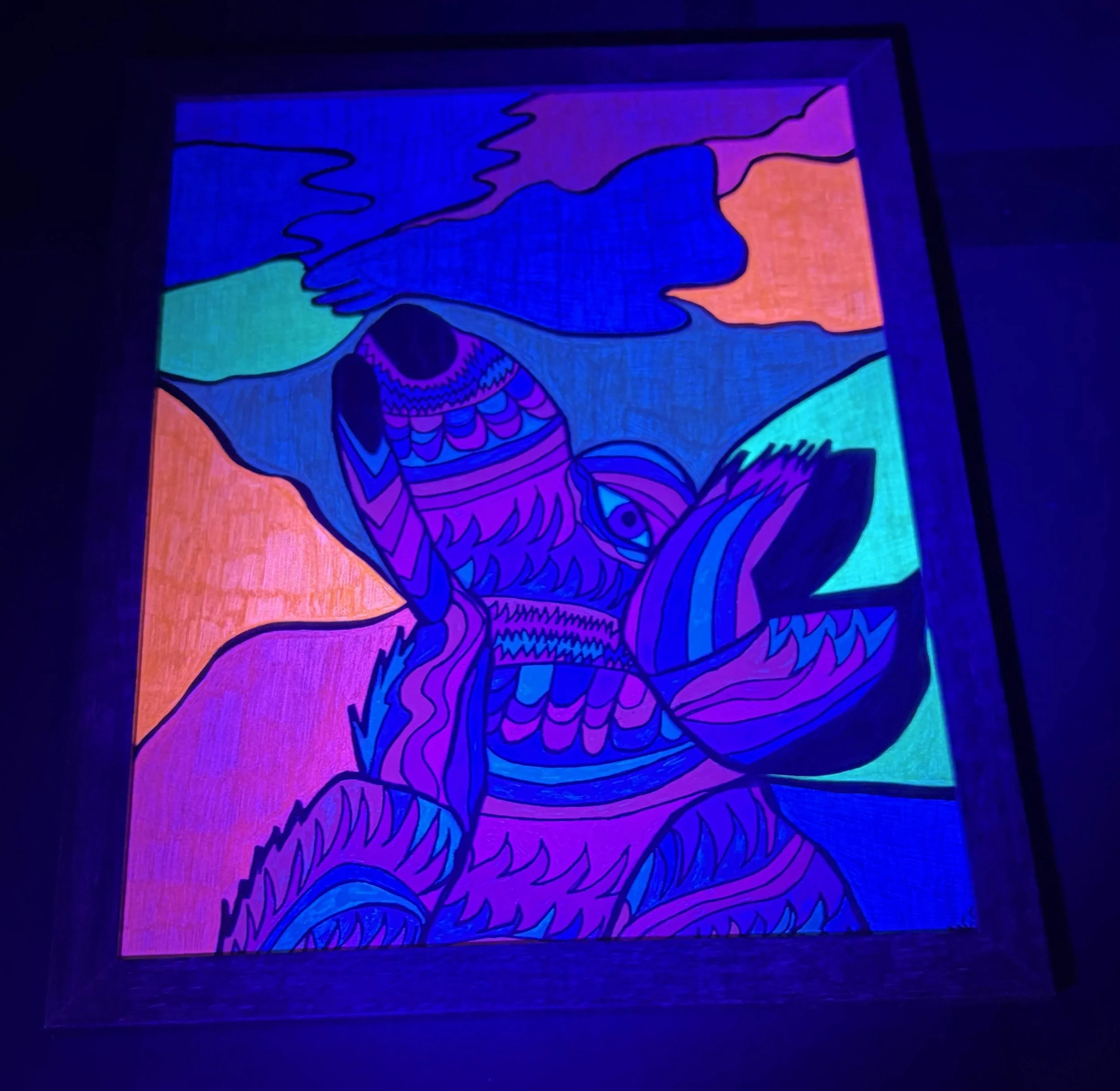 pastel Howling Wolf in blacklight.jpg