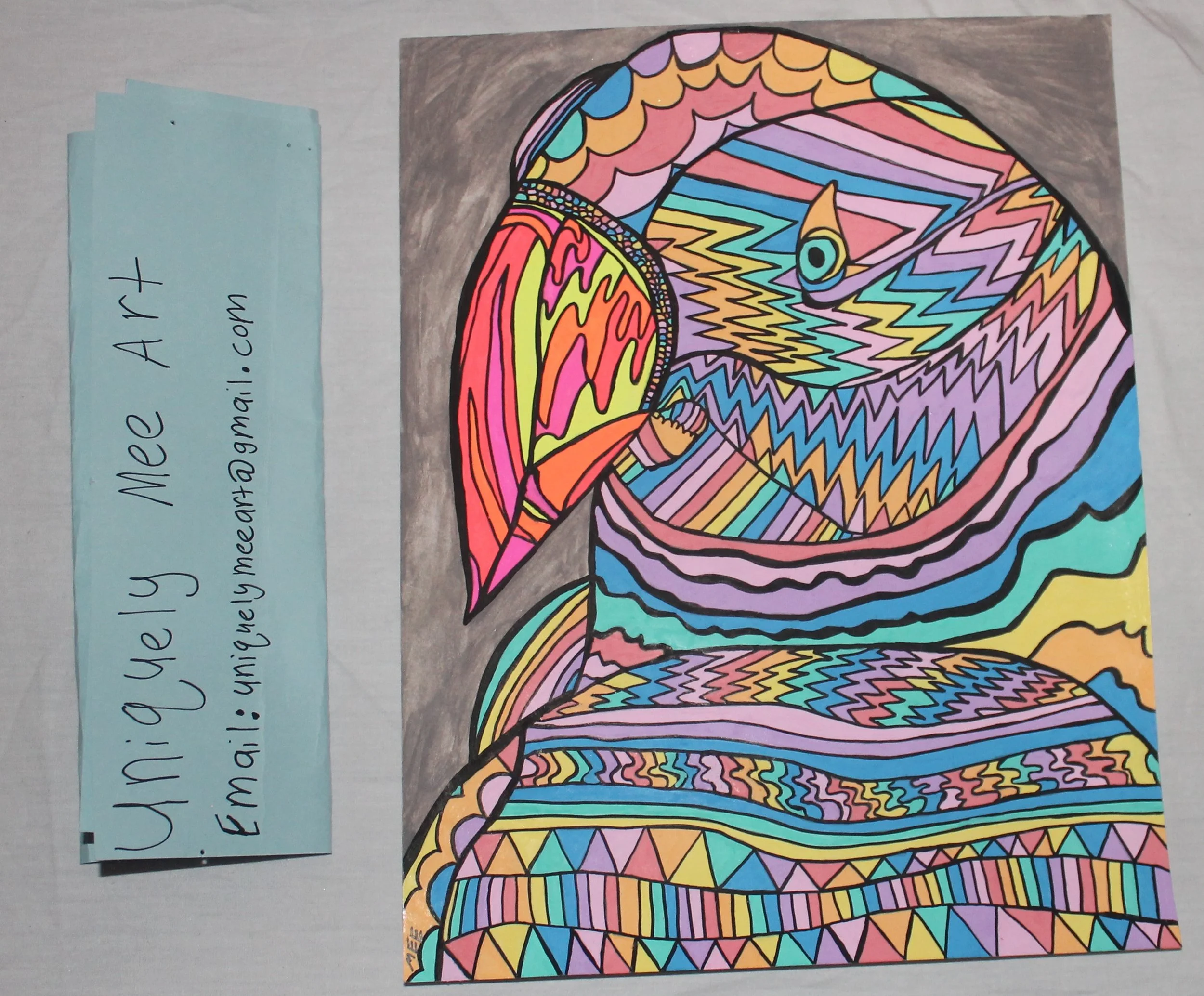 Bright Pastel Parakeet